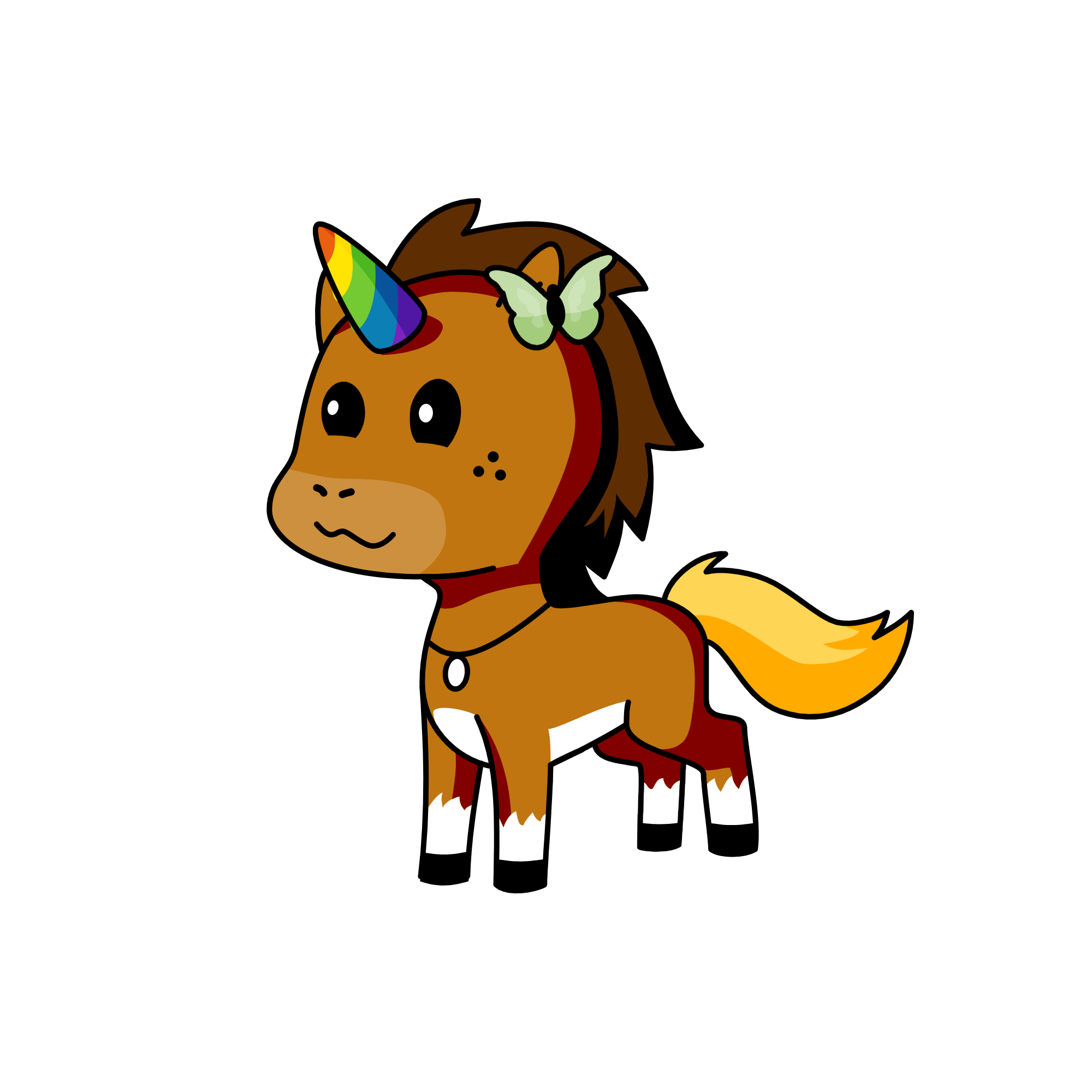 butterfly, the unicorn