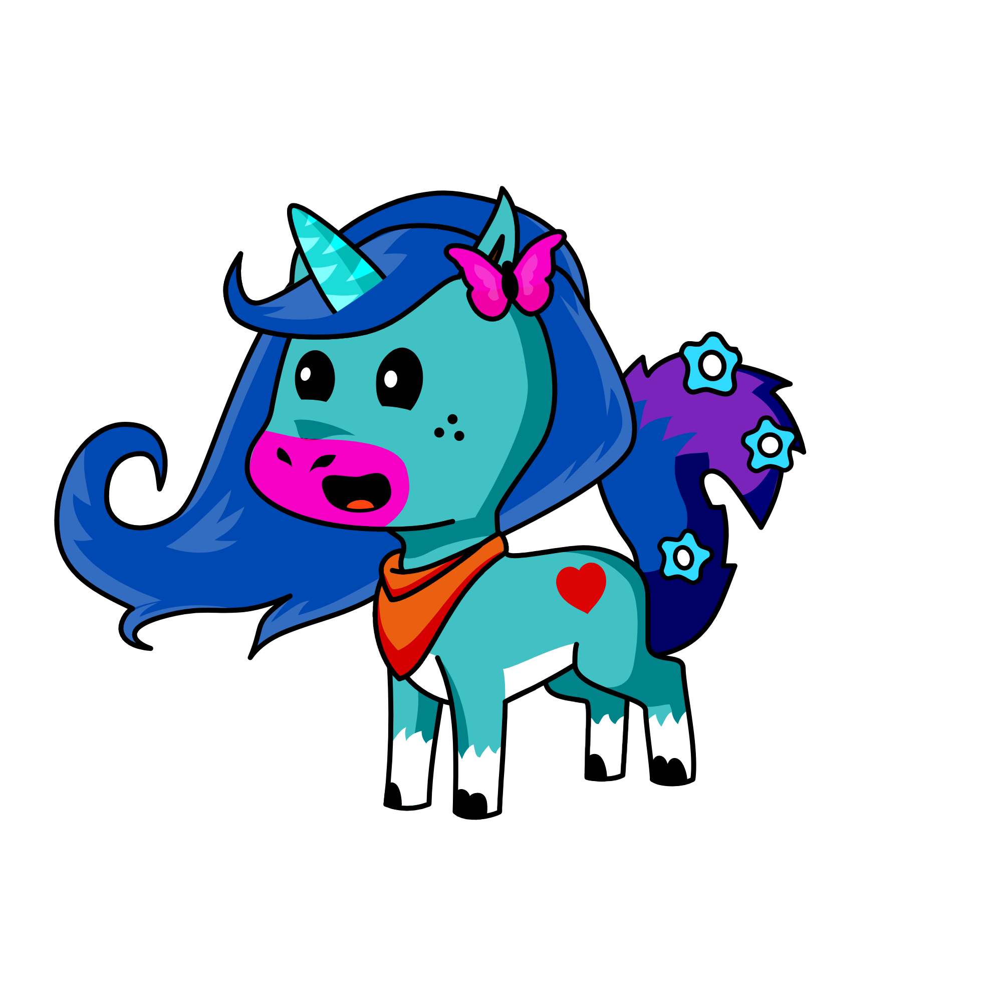Glacier, the unicorn