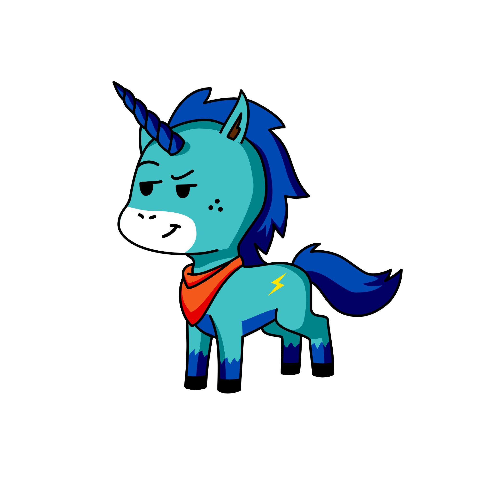 Mr.Cool, the unicorn