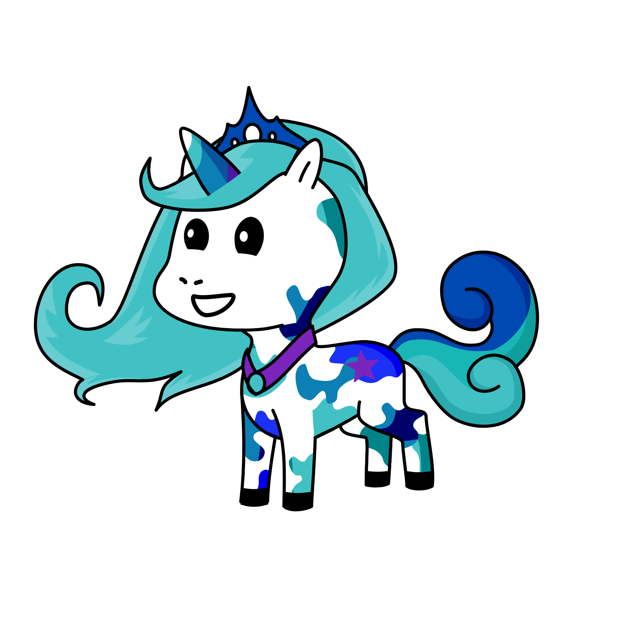 Snowflakes, the unicorn