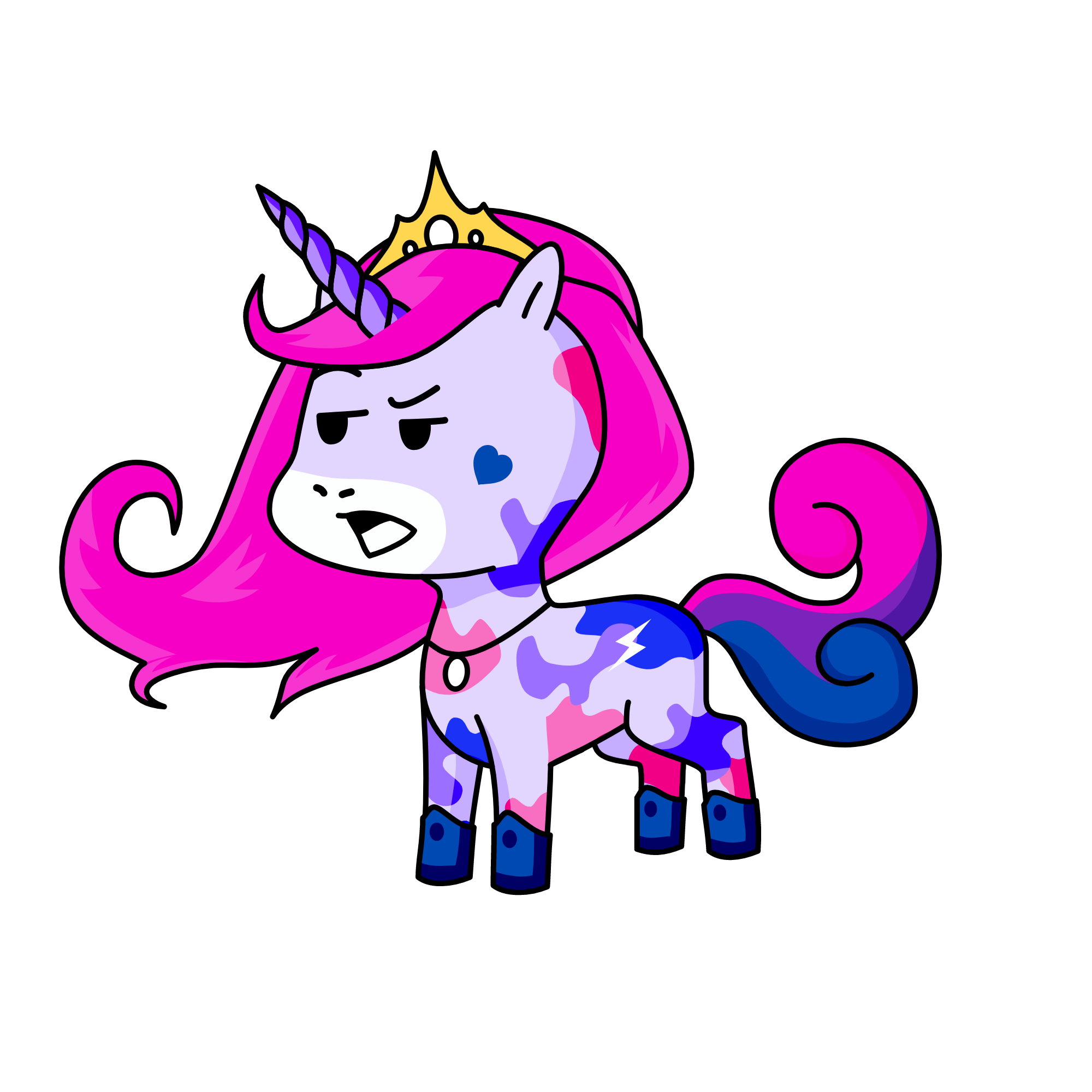 Lady Virus, the unicorn