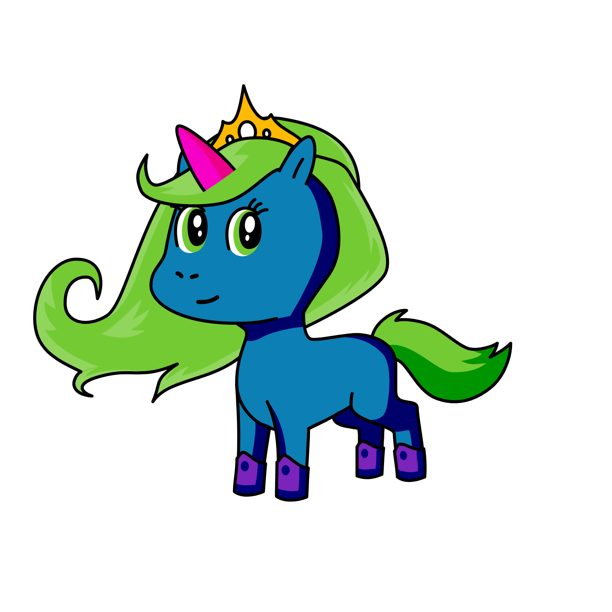 KREW pony, the unicorn