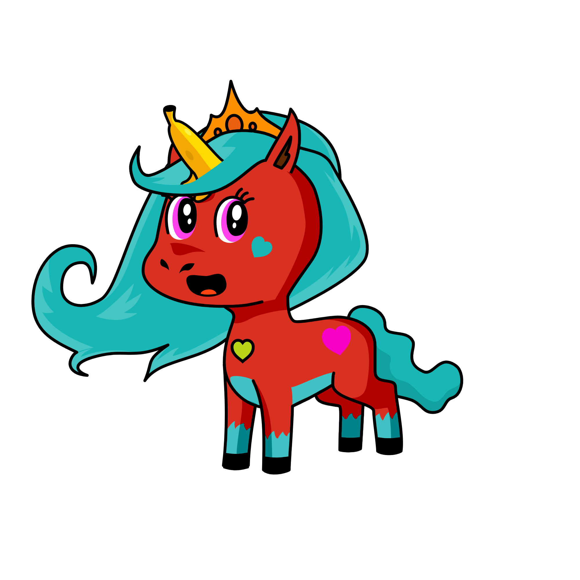 Spark Elle Blossom Puff, the unicorn
