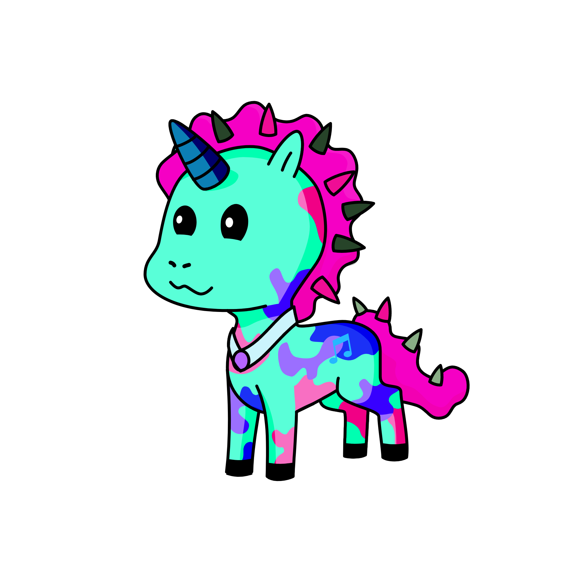 glitter dimonds, the unicorn