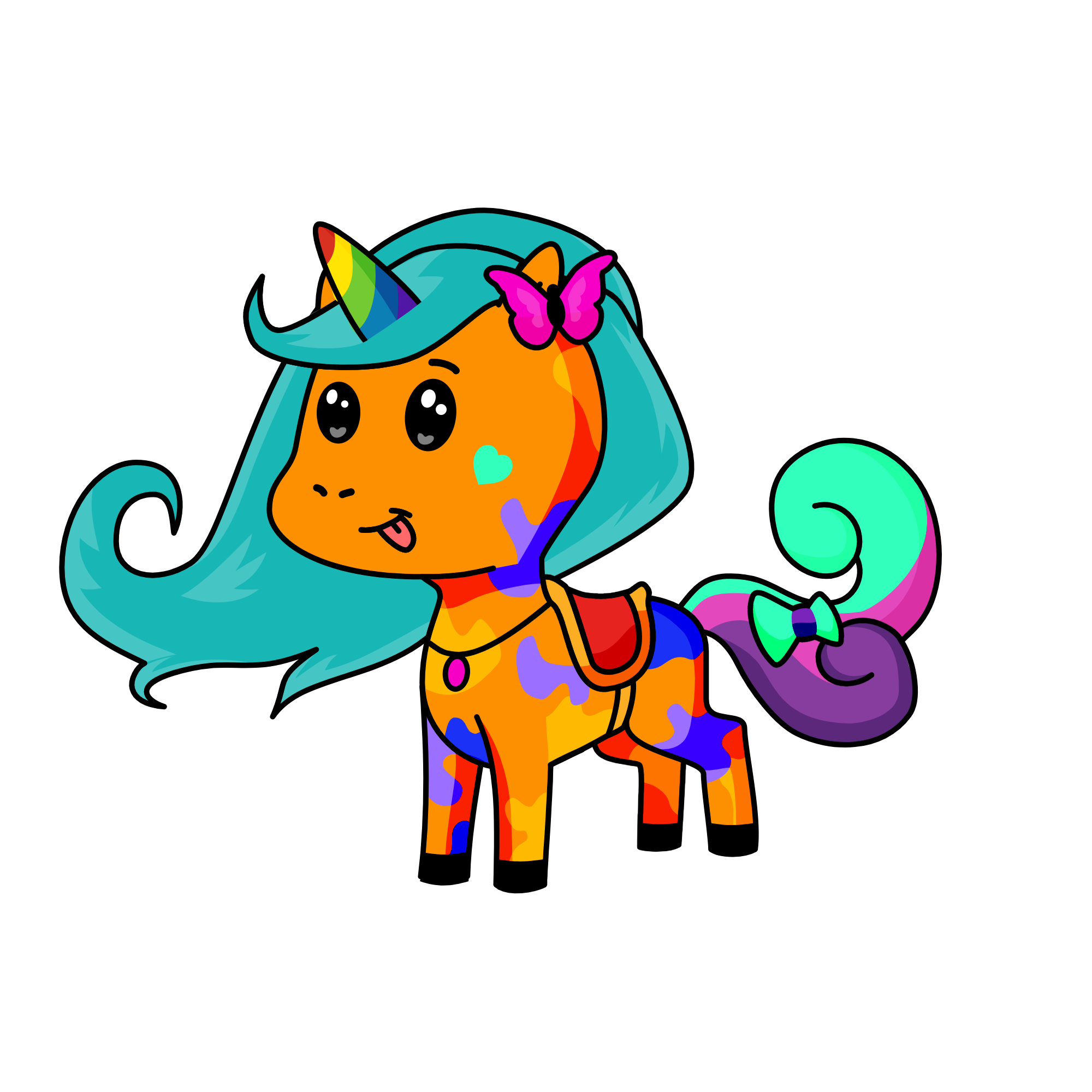 rainbow, the unicorn