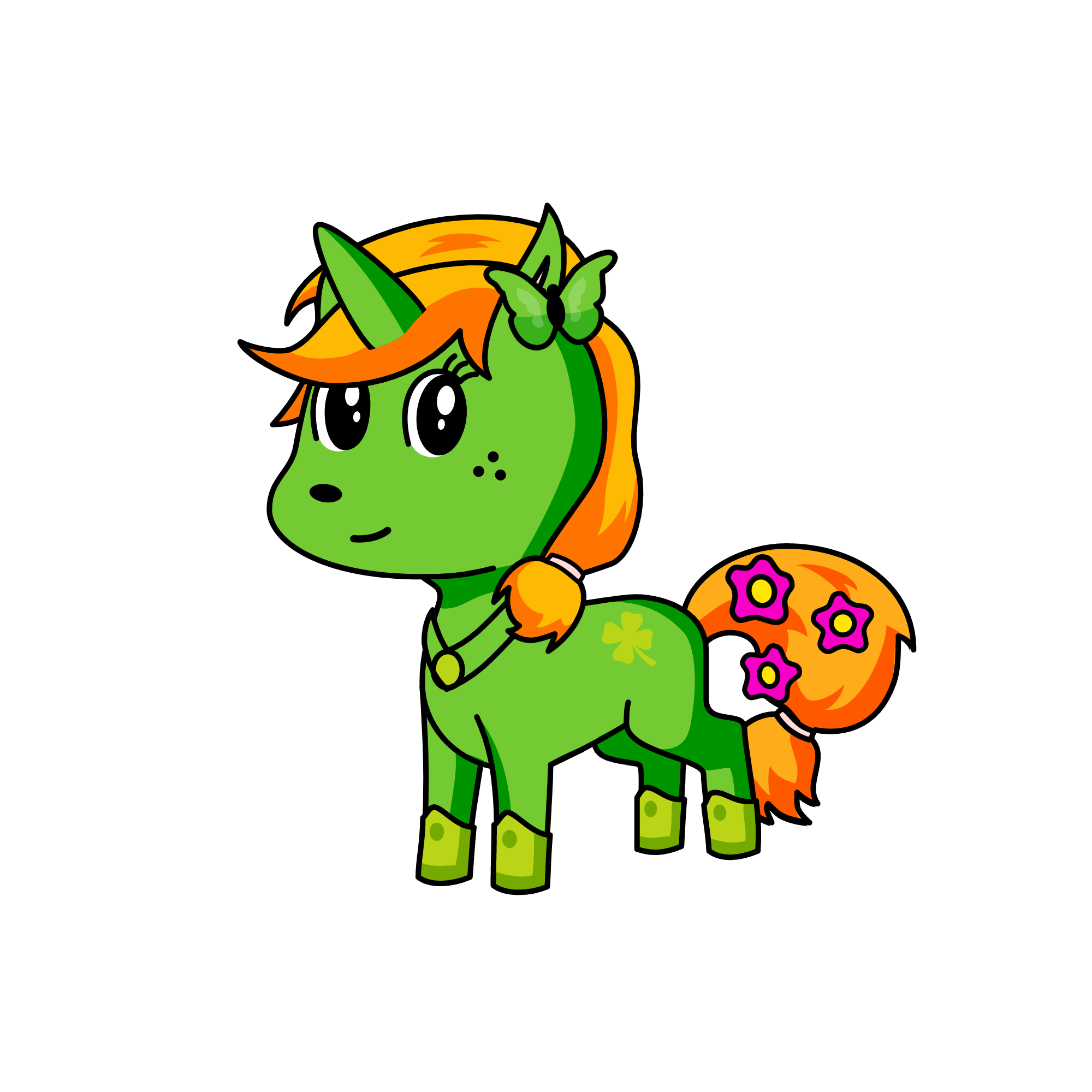 zieleń, the unicorn