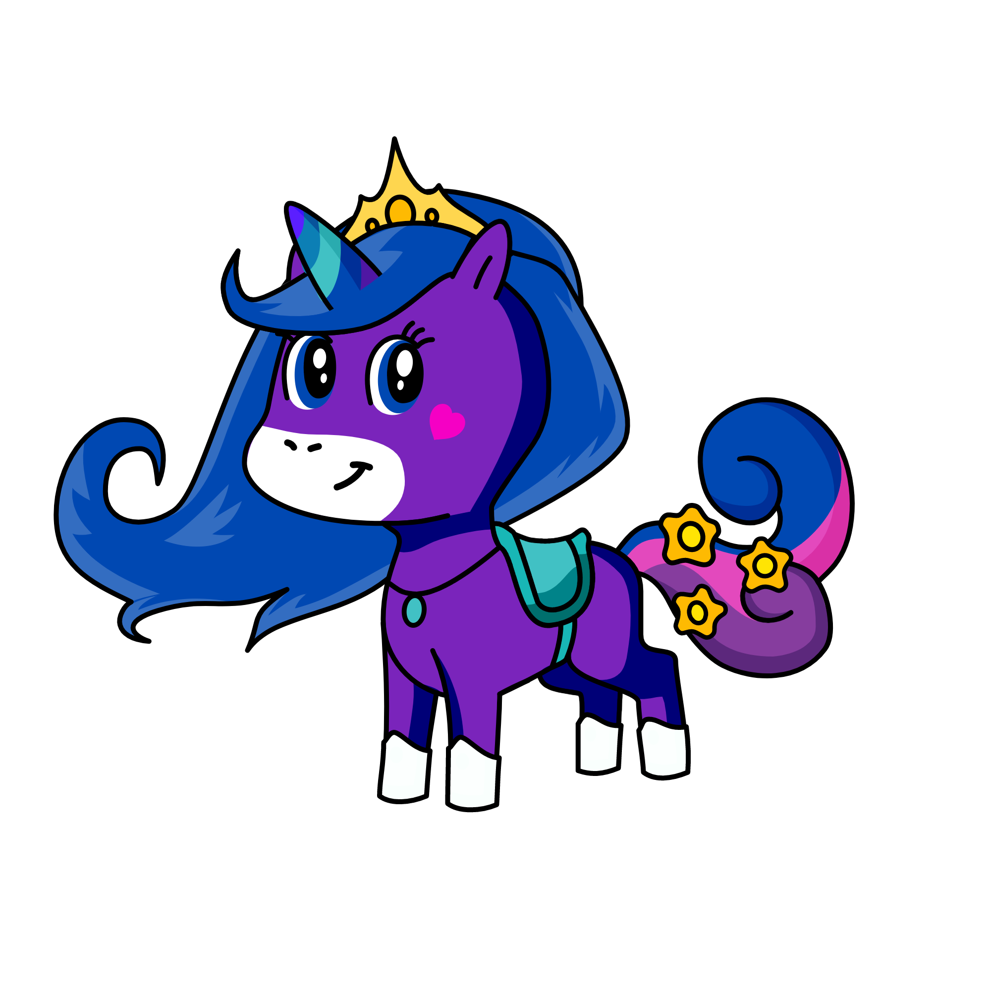 Winter, the unicorn