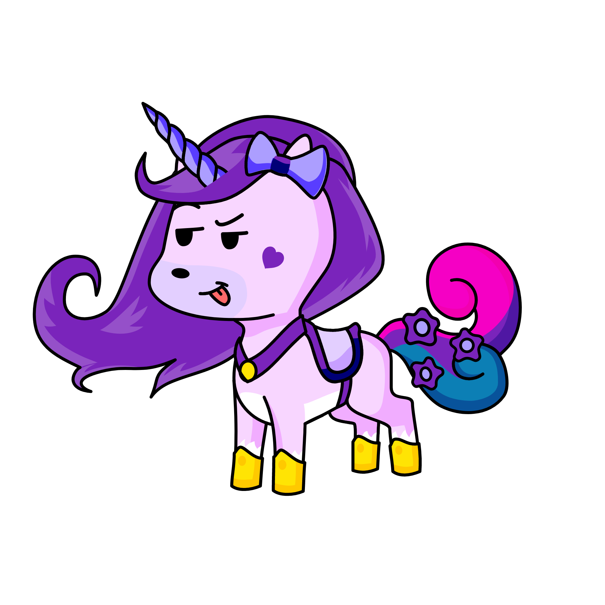 Lunar Purple, the unicorn