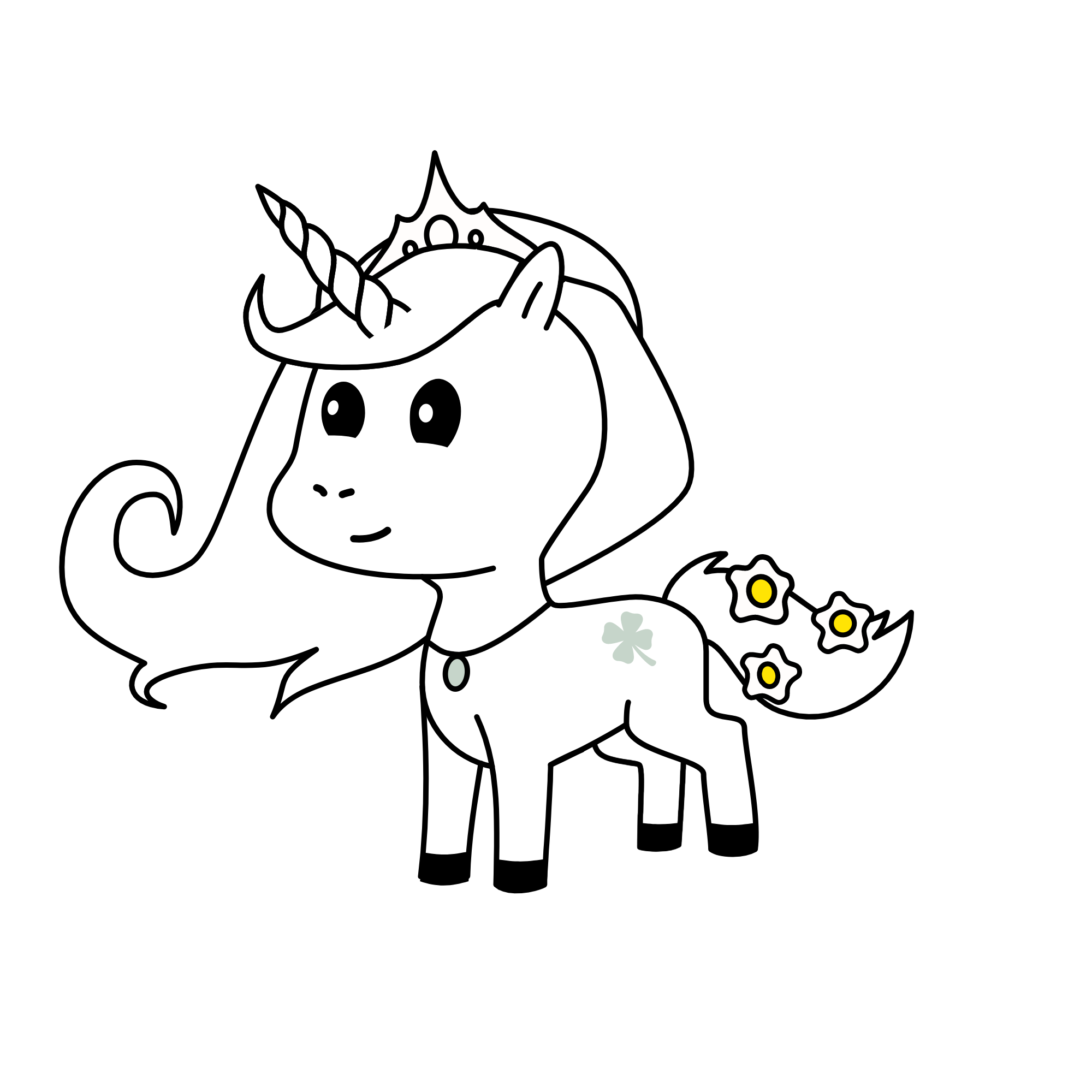 princess snow, the unicorn