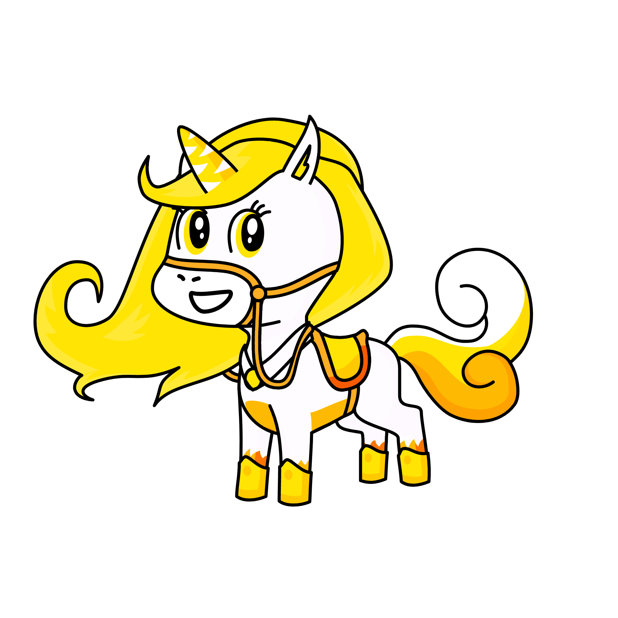 Yellowa of the Royal Unicorn Coulor Guard , the unicorn