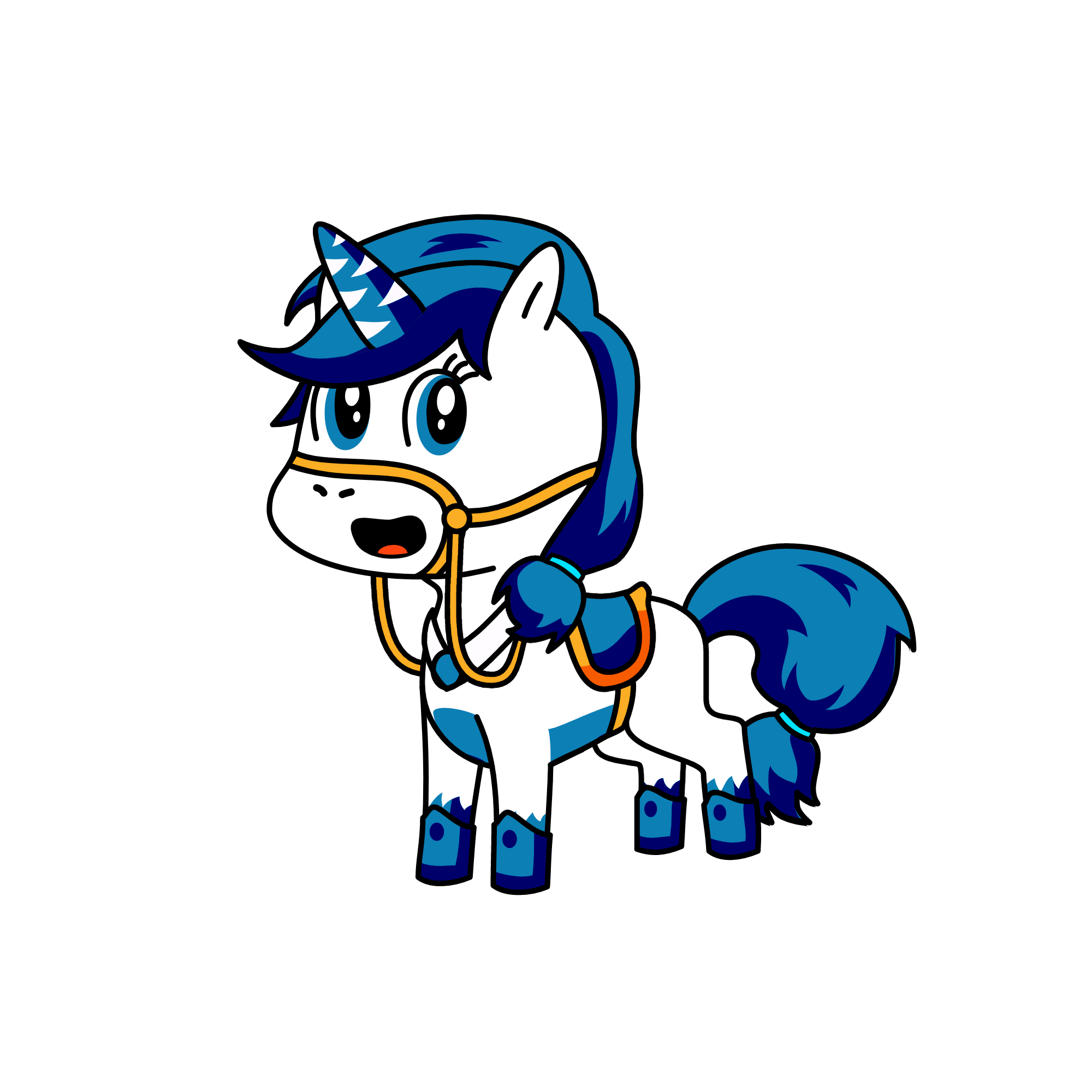Blue of the Royal Unicorn Coulor Guard , the unicorn