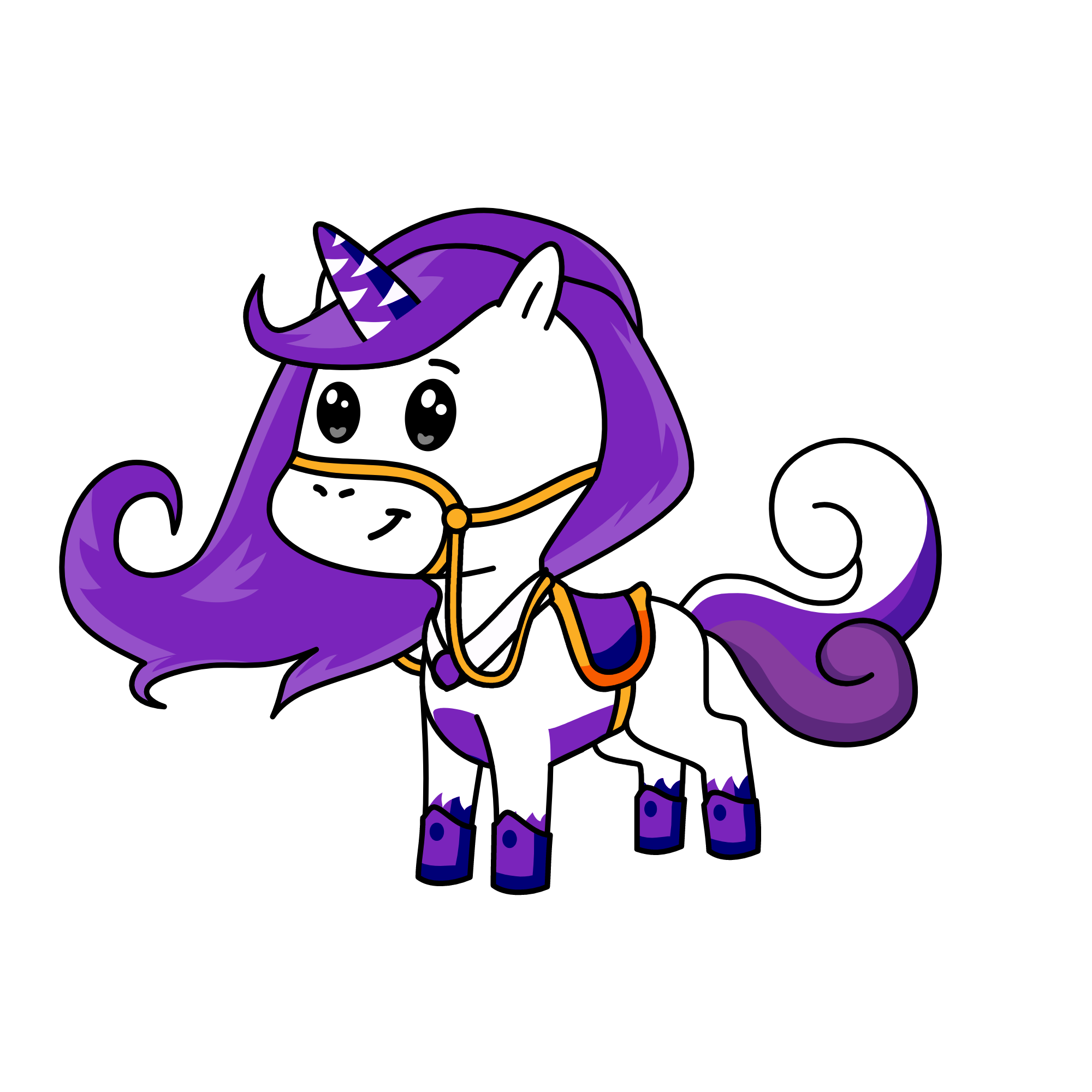 Purple of the Royal Unicorn Coulor Guard , the unicorn