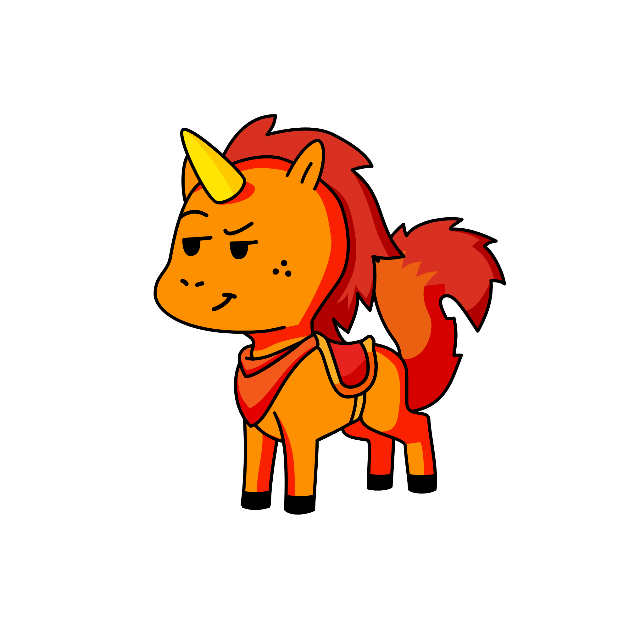 fire ball, the unicorn