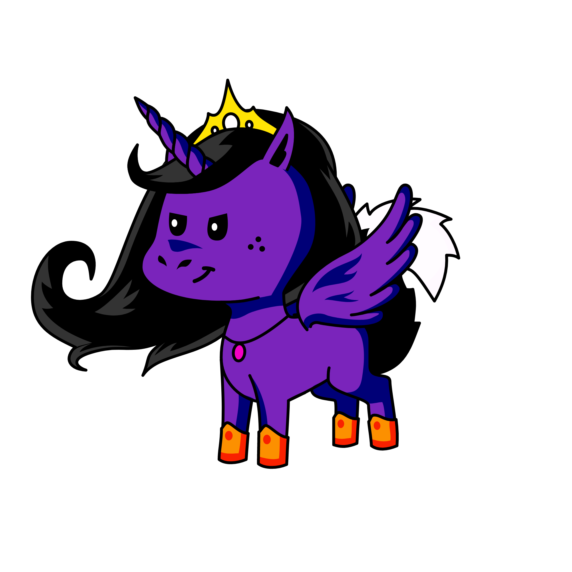 Moonlight, the unicorn