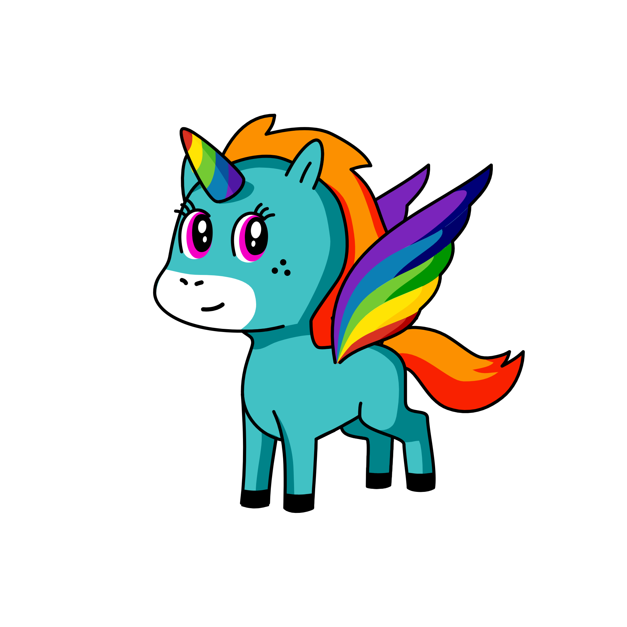 Kid Rainbow Dash (lol), the unicorn