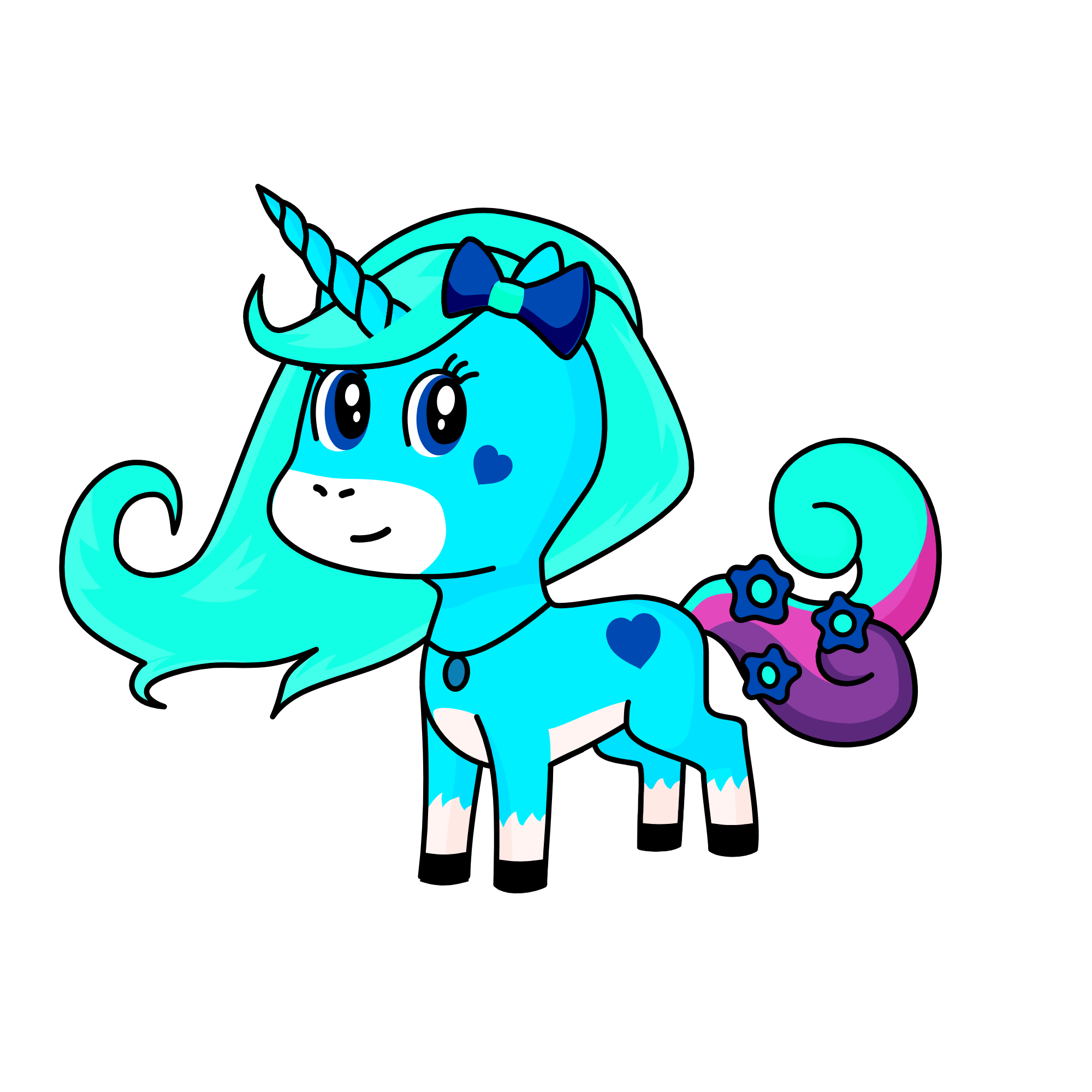 Snow Queen, the unicorn