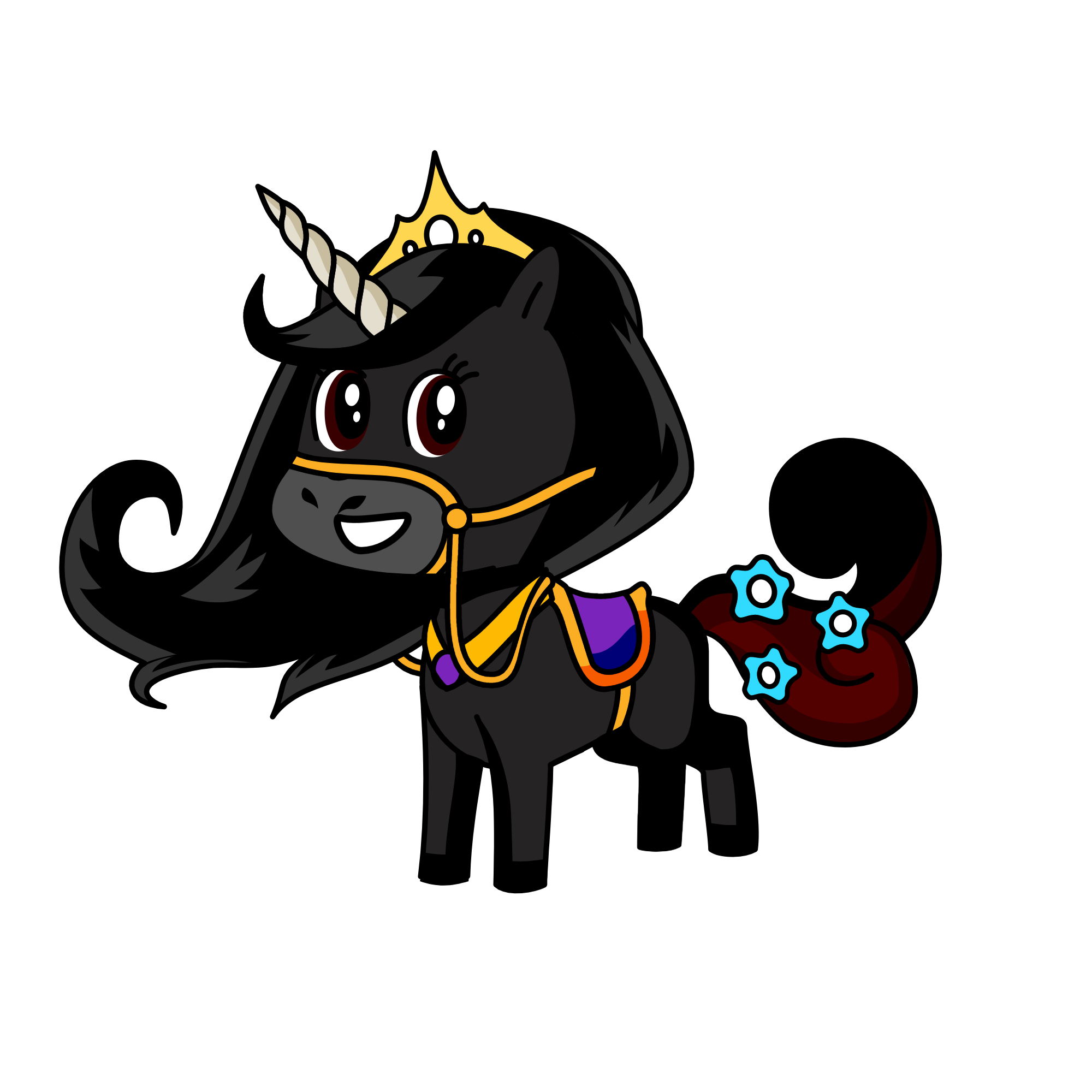 black beauty, the unicorn