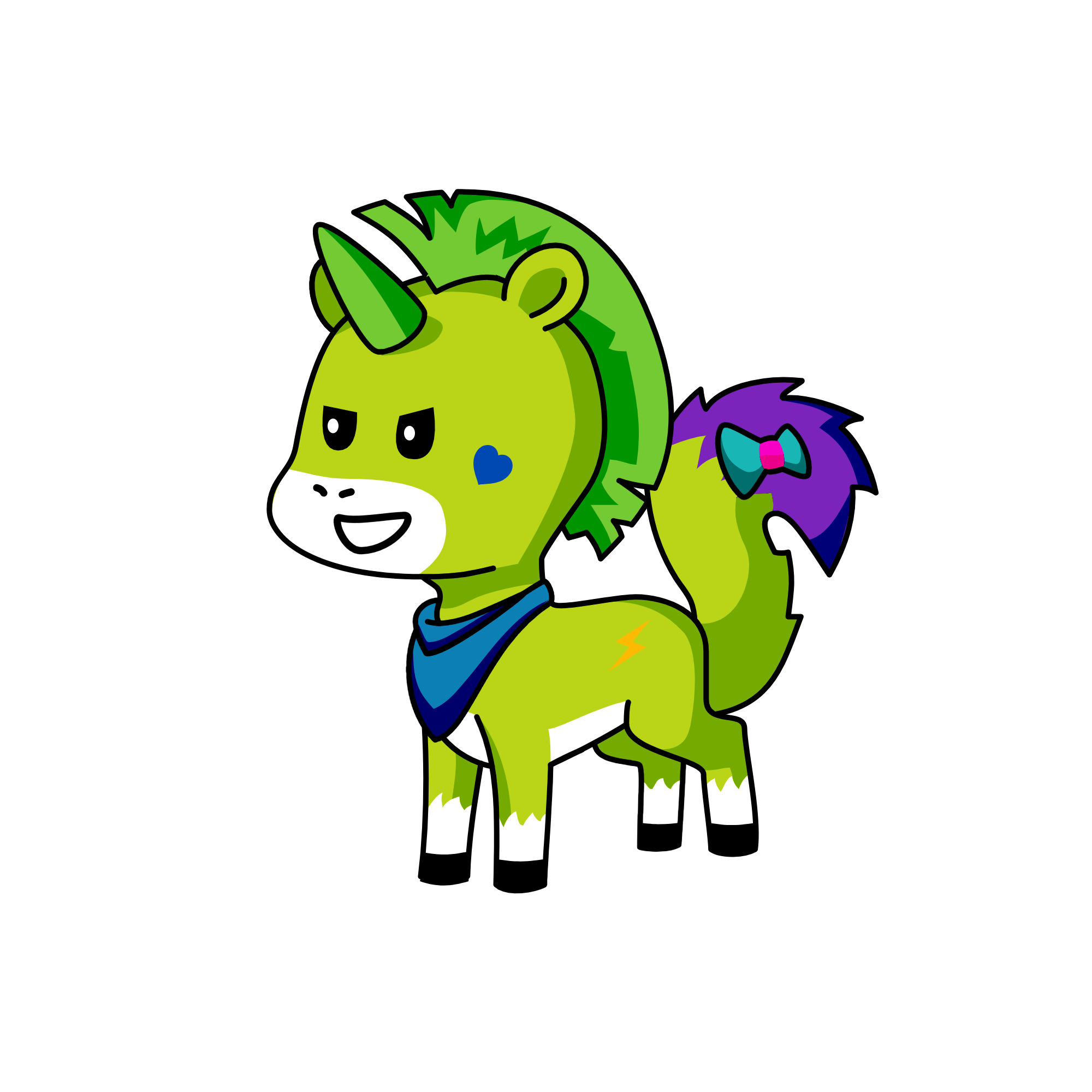 b, the unicorn