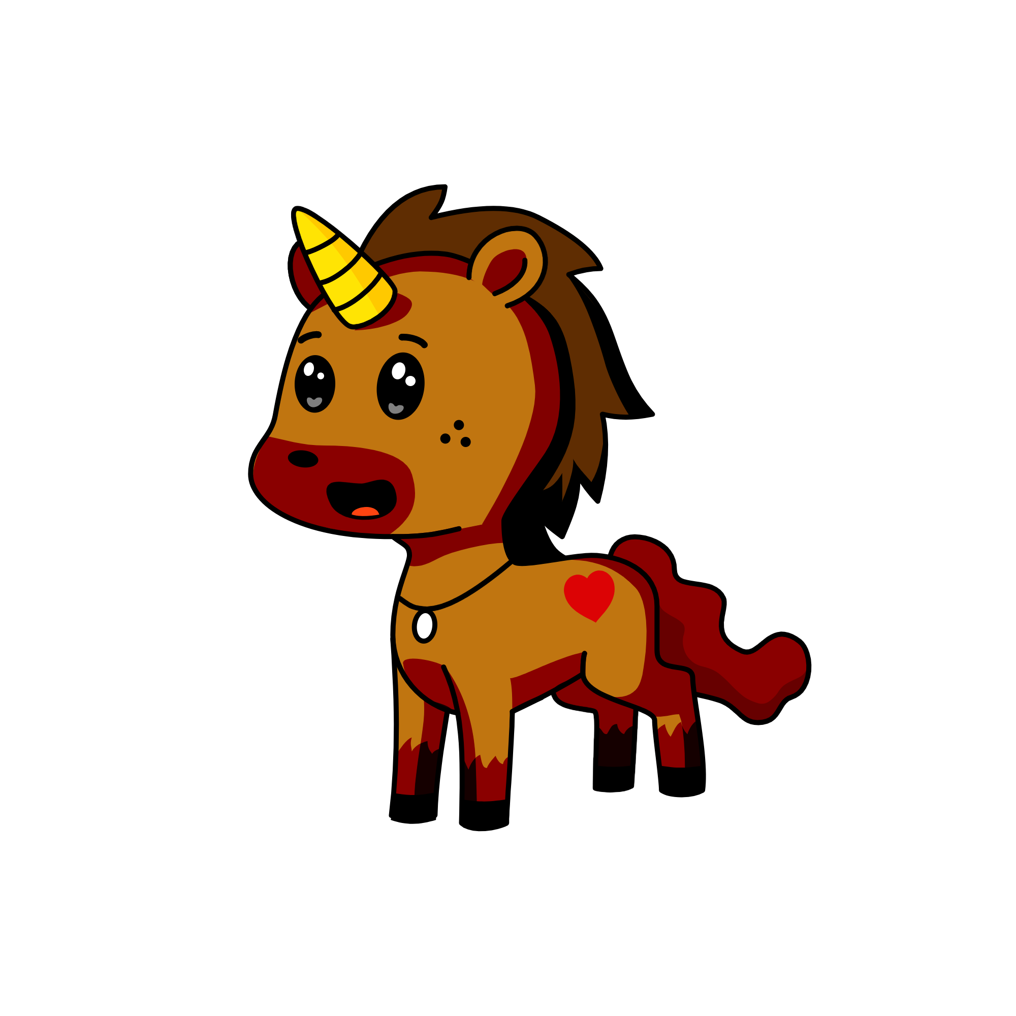 bear, the unicorn