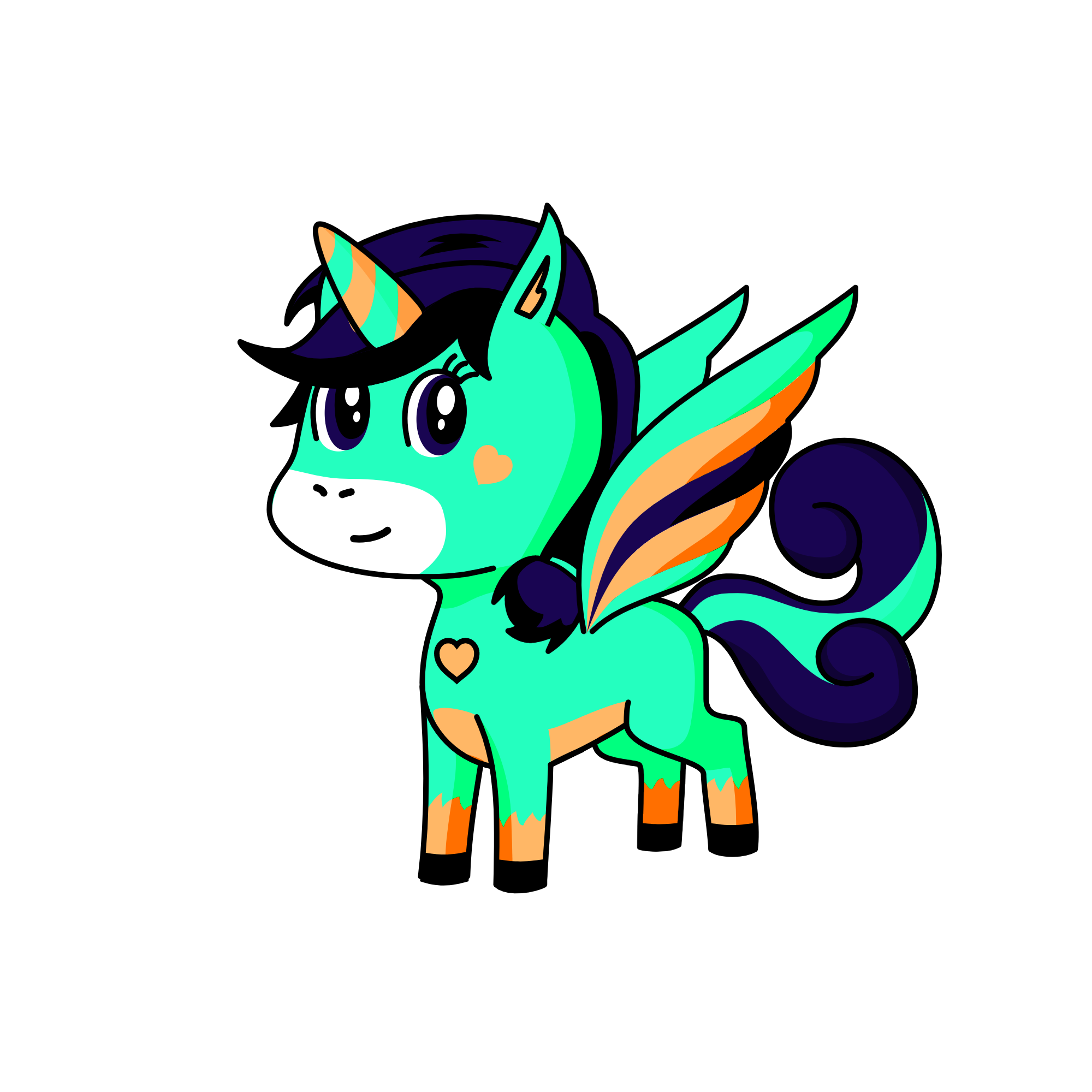 Cinnamon Swirl, the unicorn