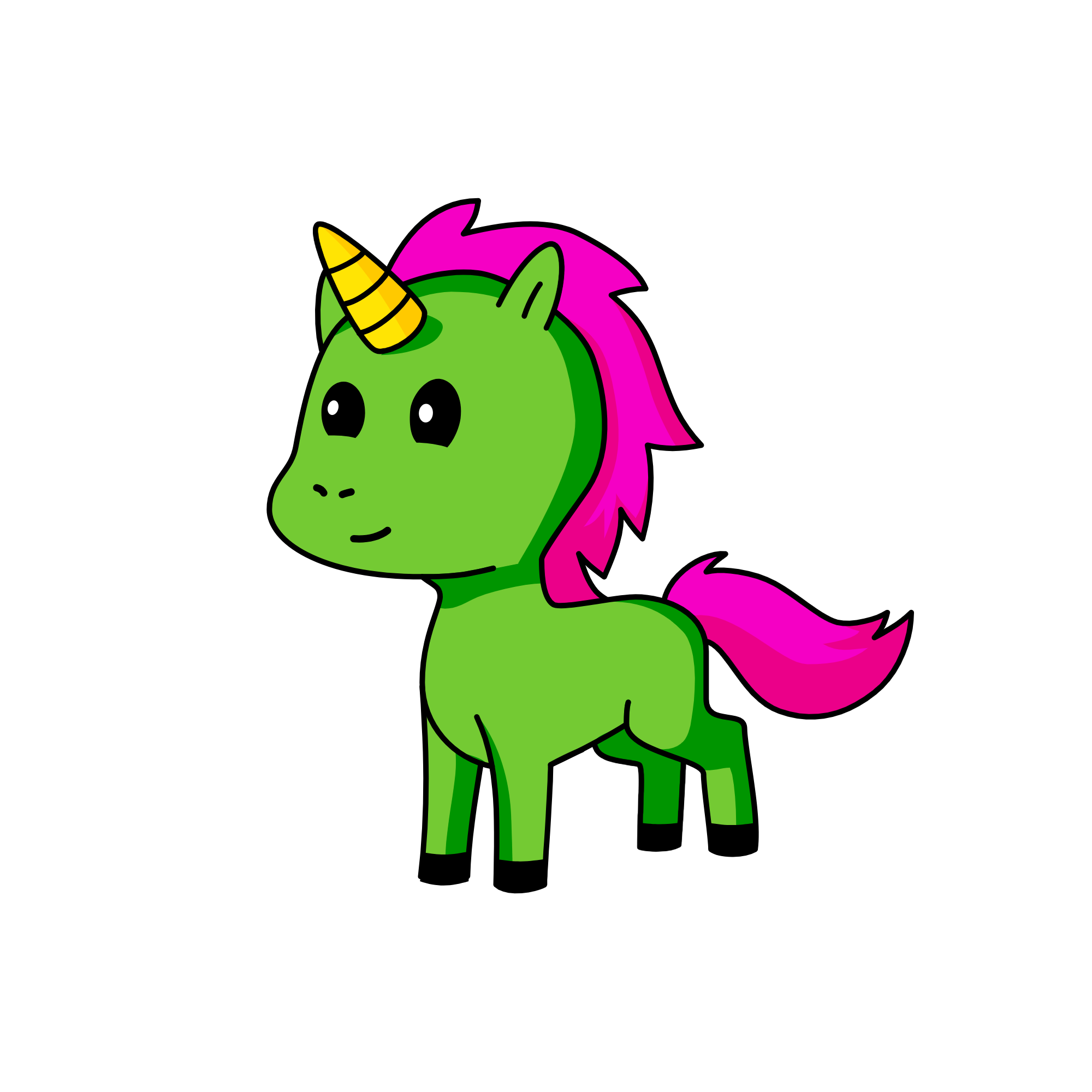 Moday, the unicorn
