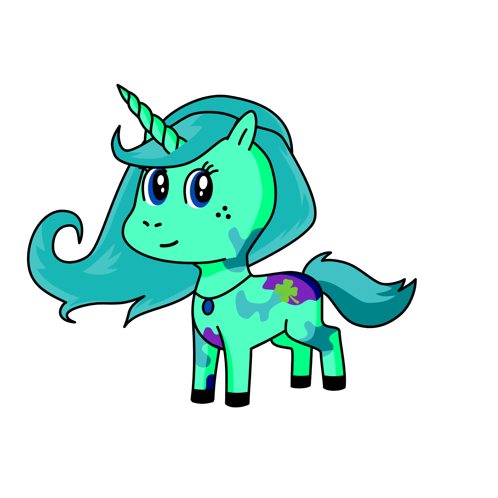 EMERALD!, the unicorn