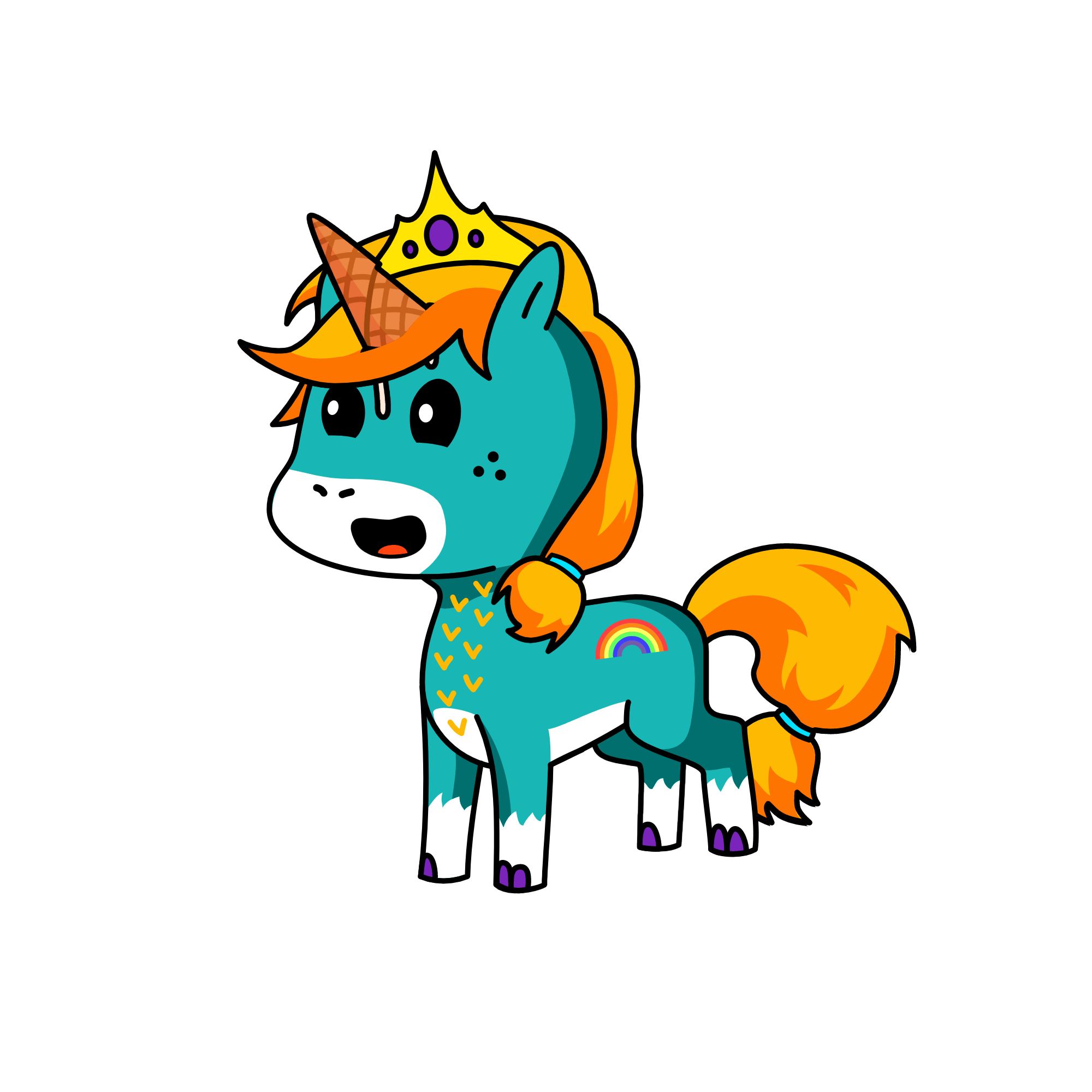 creamy pie, the unicorn