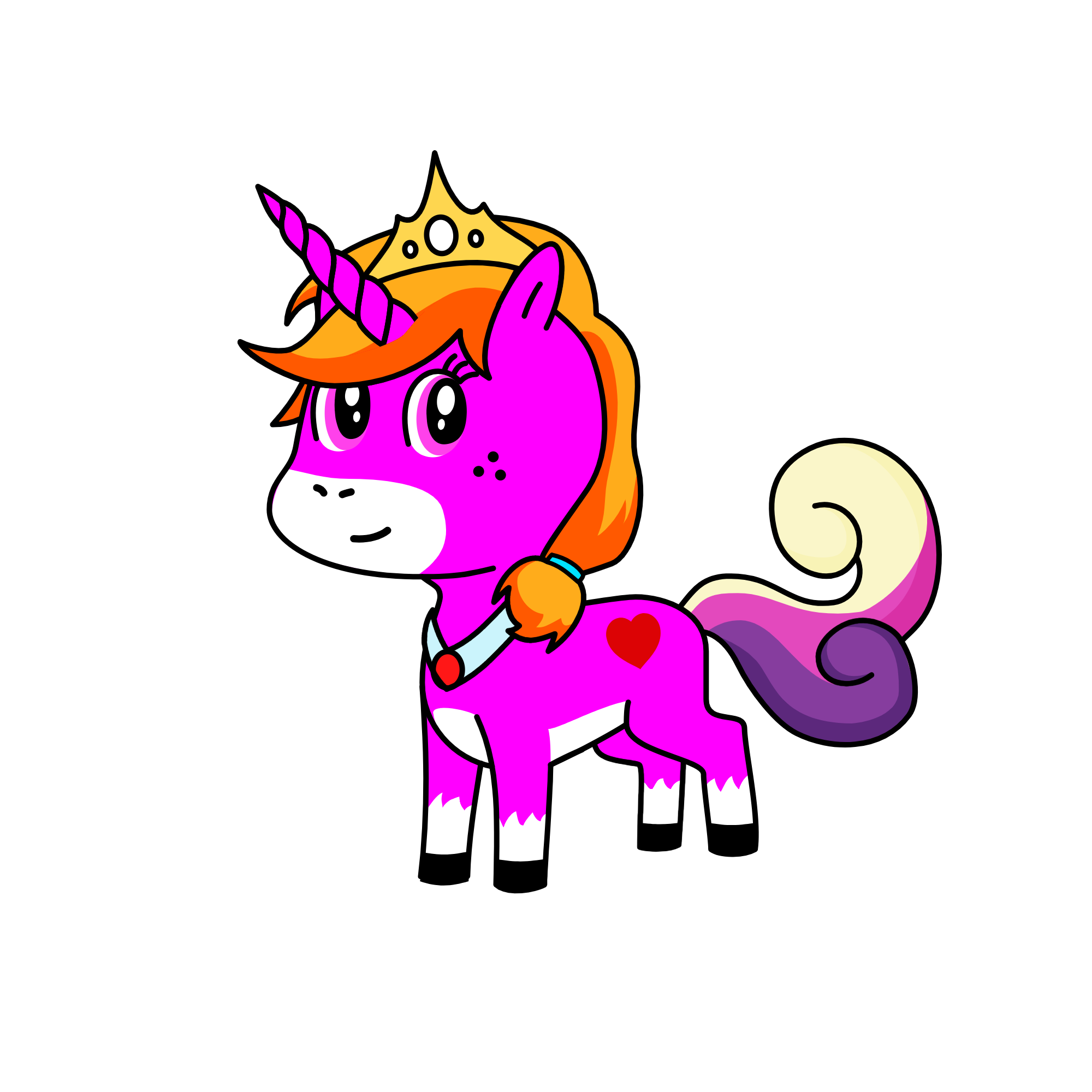 Glizty, the unicorn