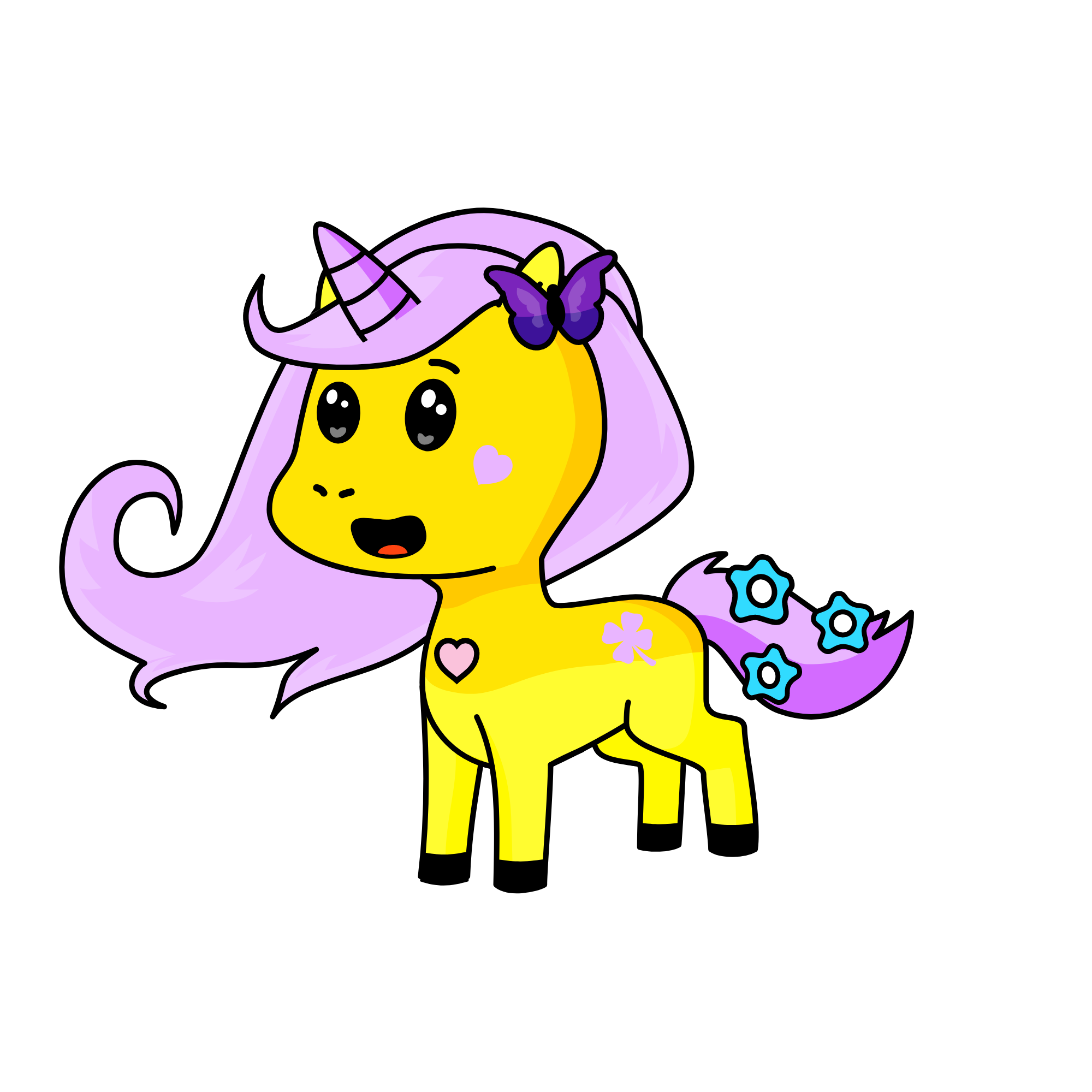 fluttershy, the unicorn