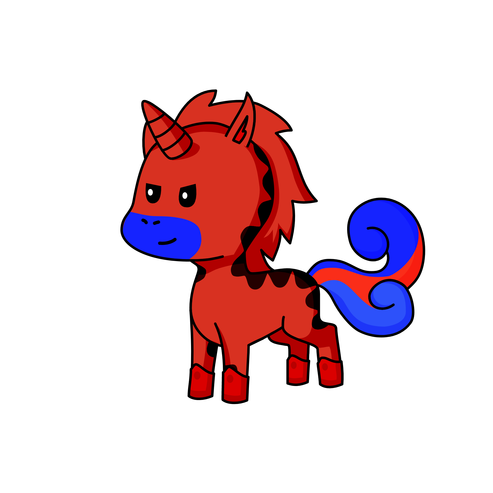 Scary, the unicorn
