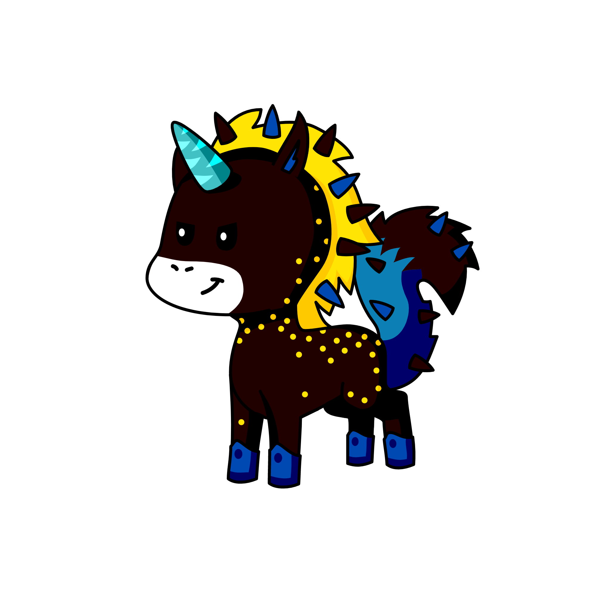 Creepy, the unicorn