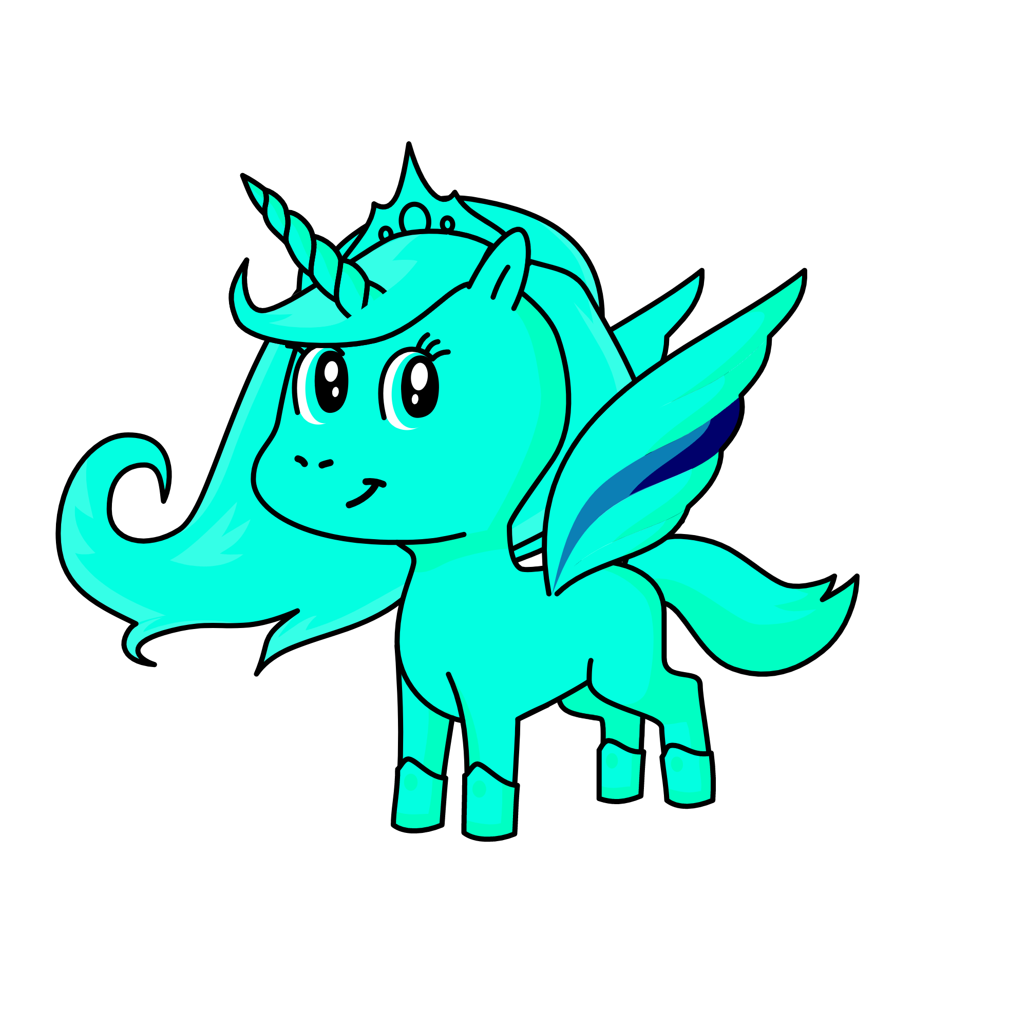 Ocean queen, the unicorn
