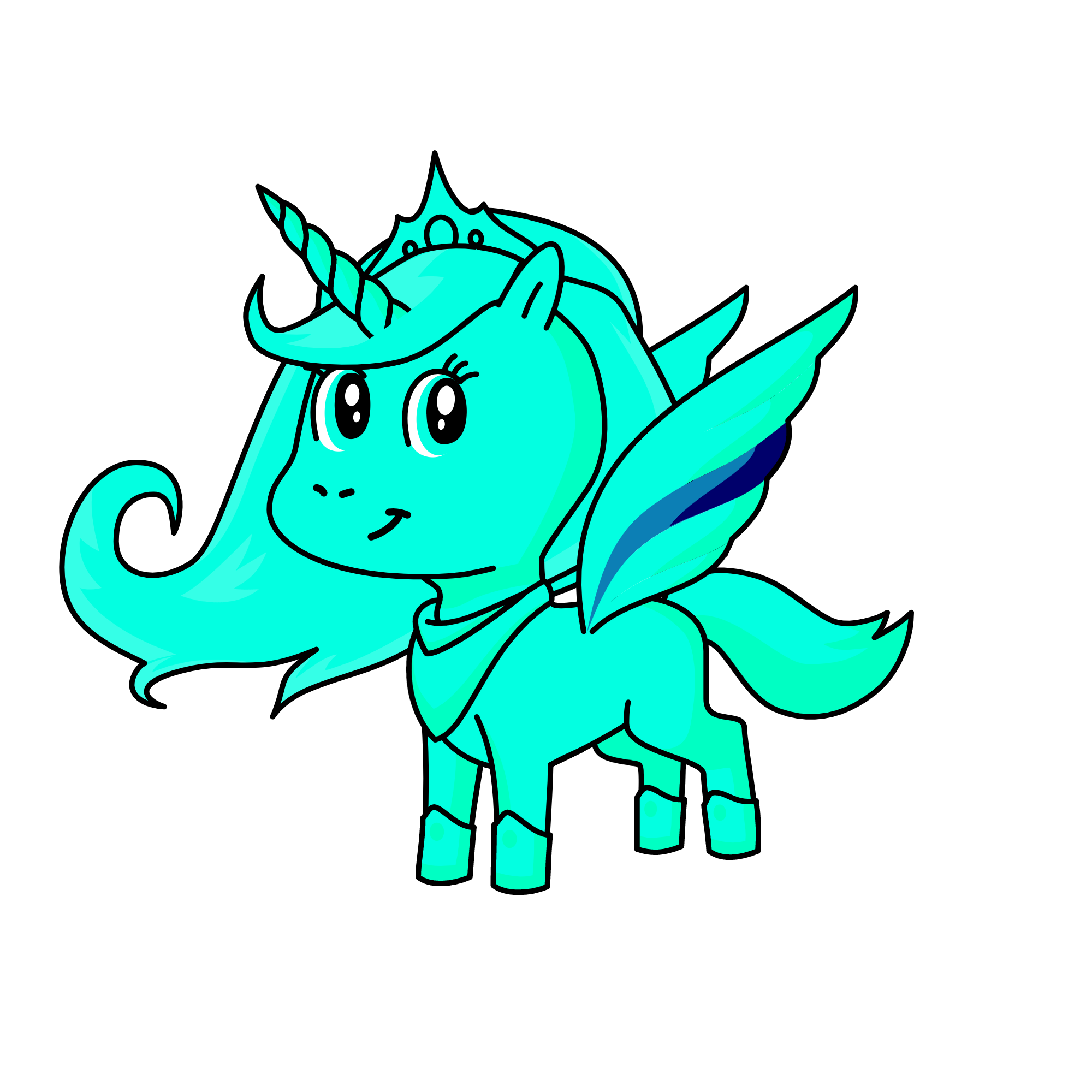 Princess ocean, the unicorn