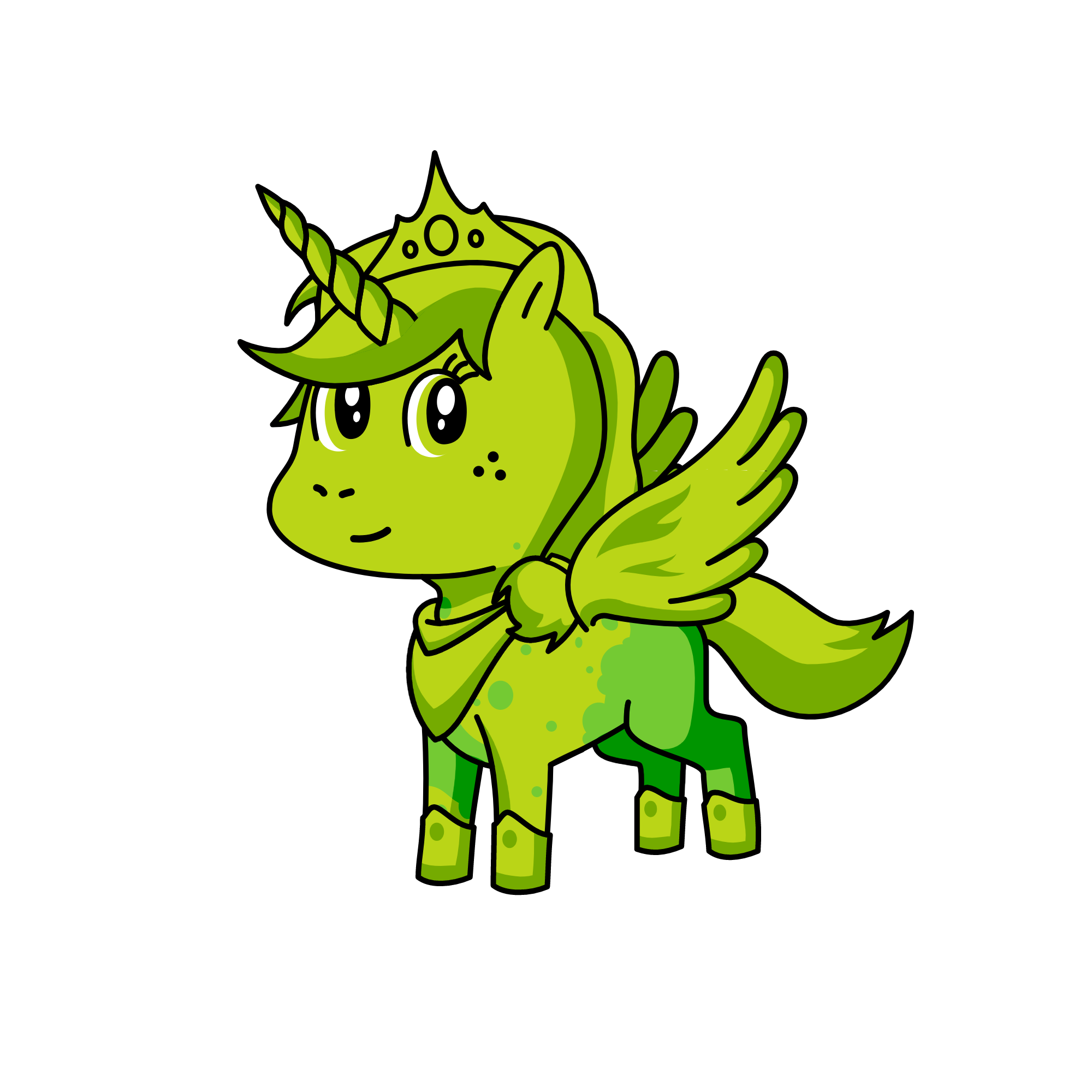 Lime Queen, the unicorn