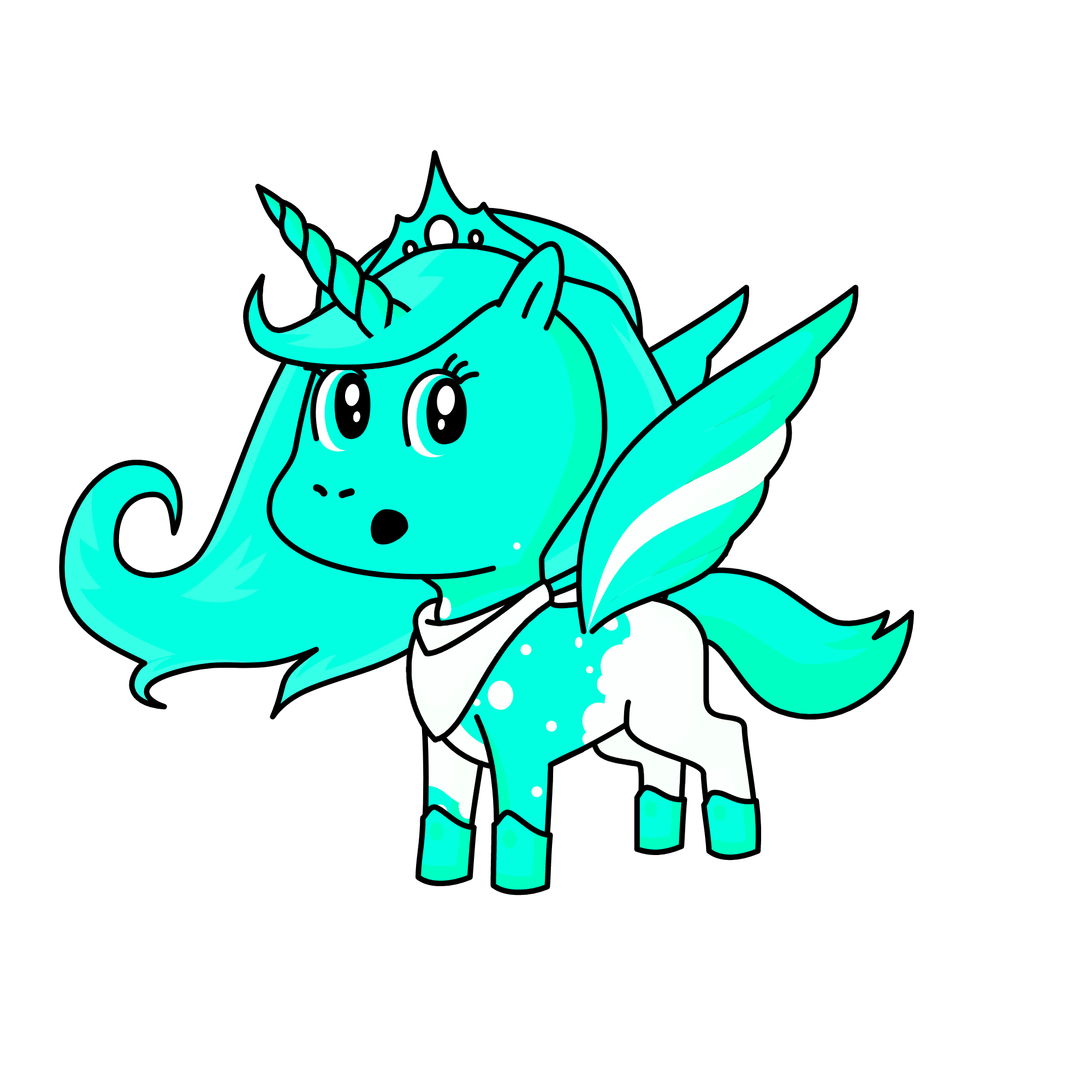 Snow Queen, the unicorn