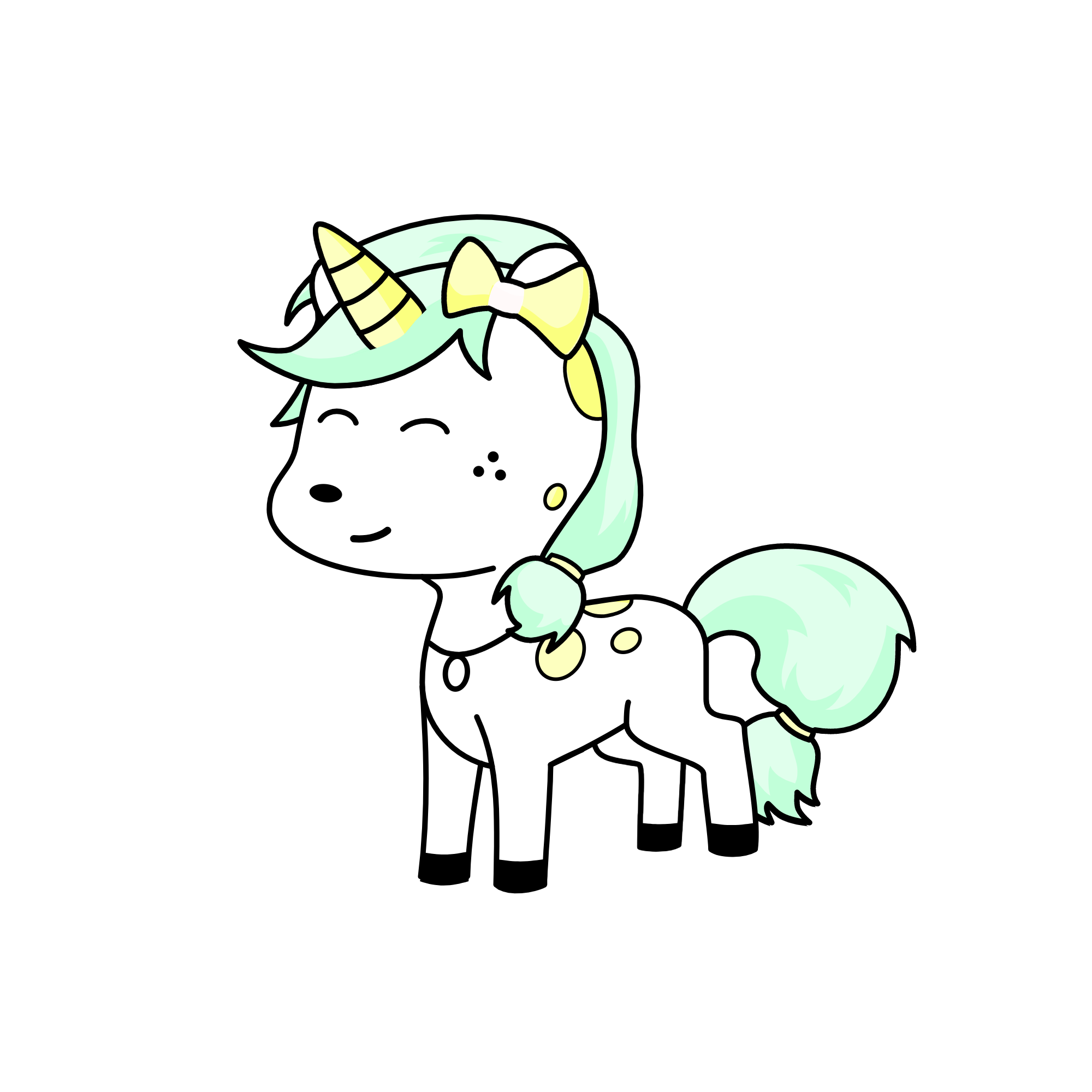sunset, the unicorn