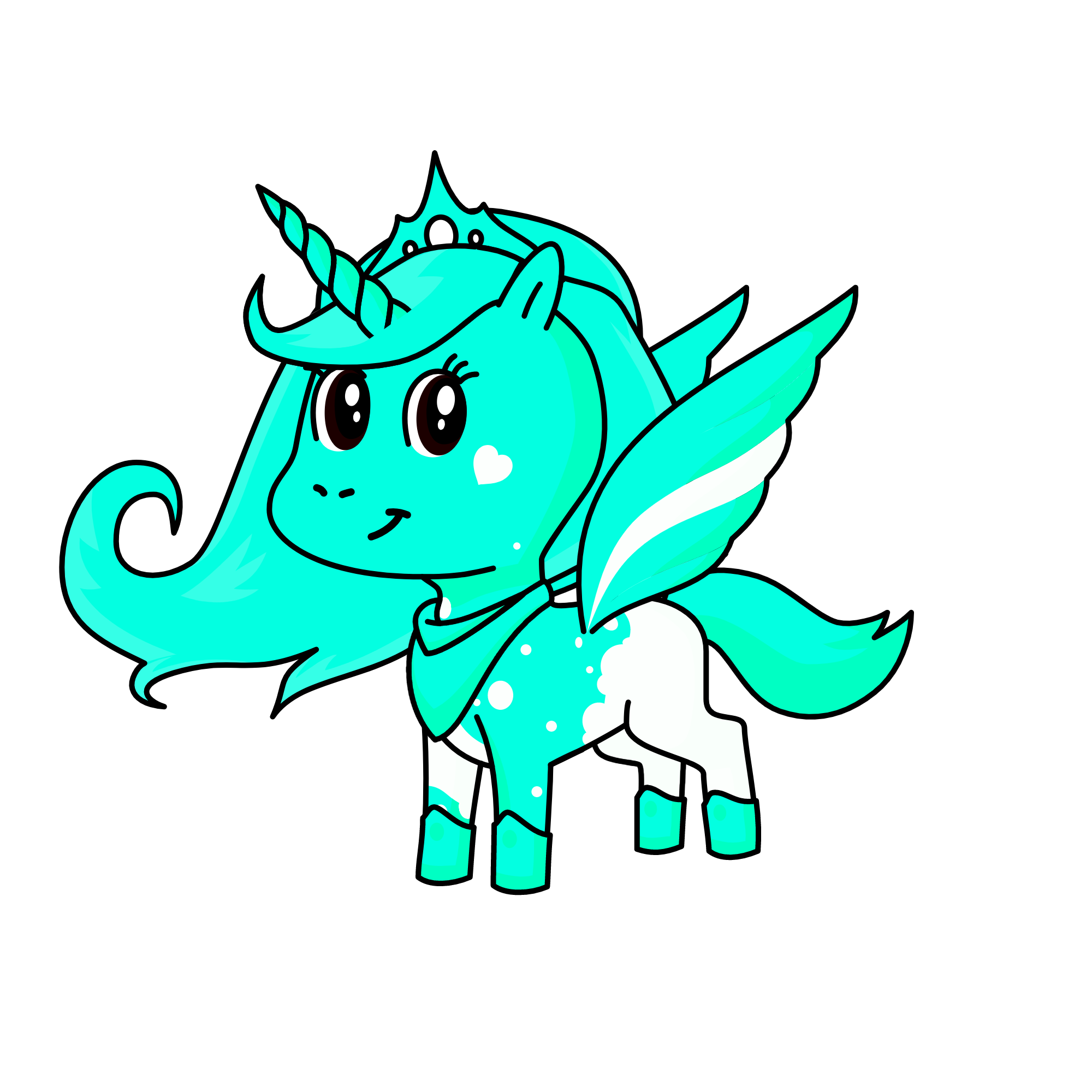 Princess Snow, the unicorn