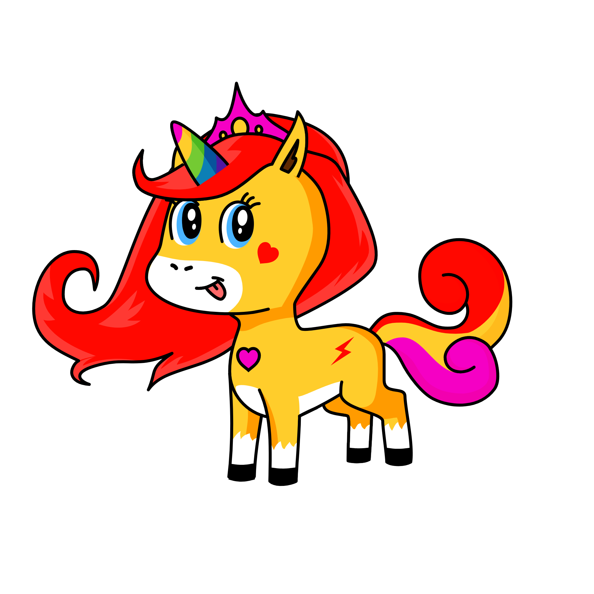 Sunburst, the unicorn