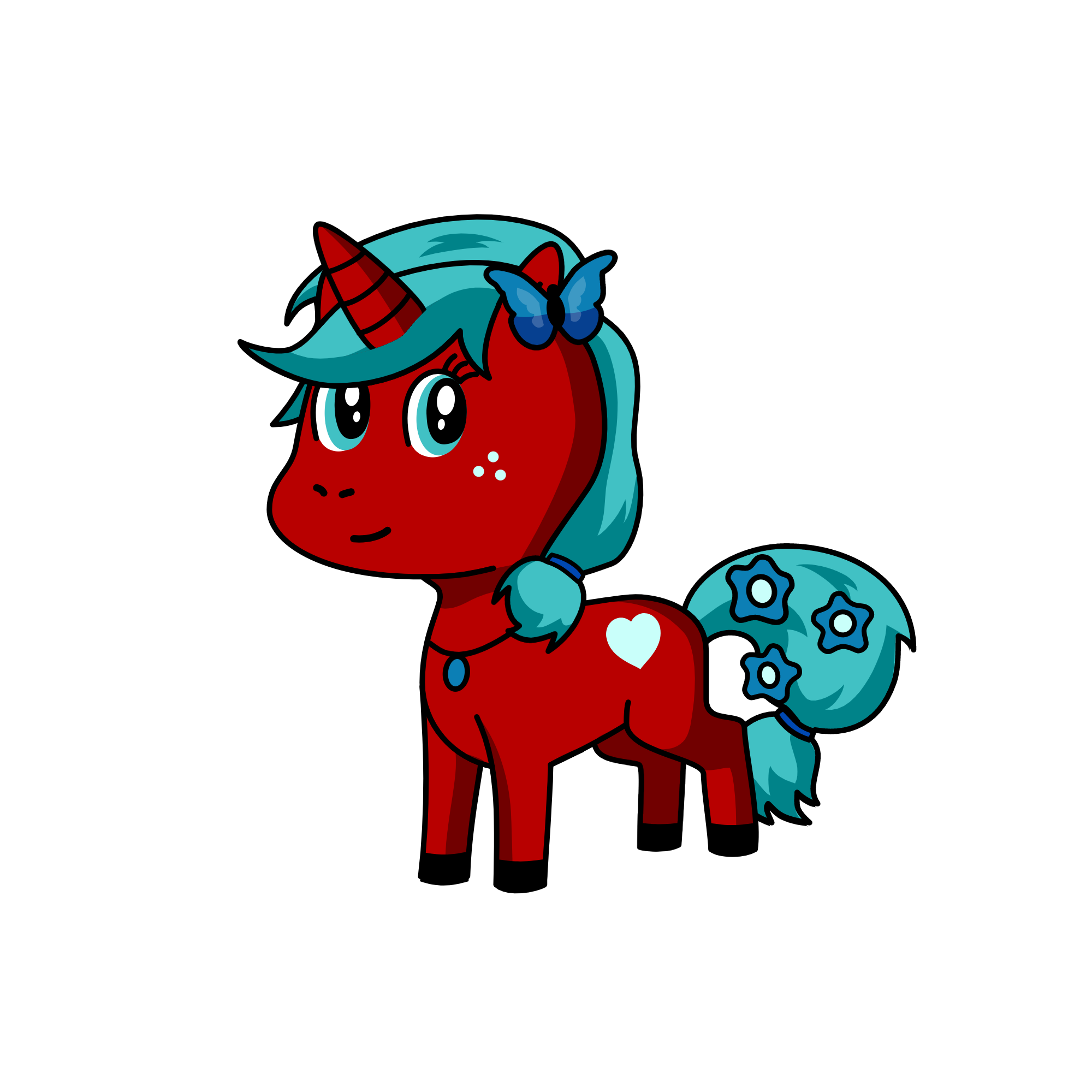 Ruby Swirl, the unicorn