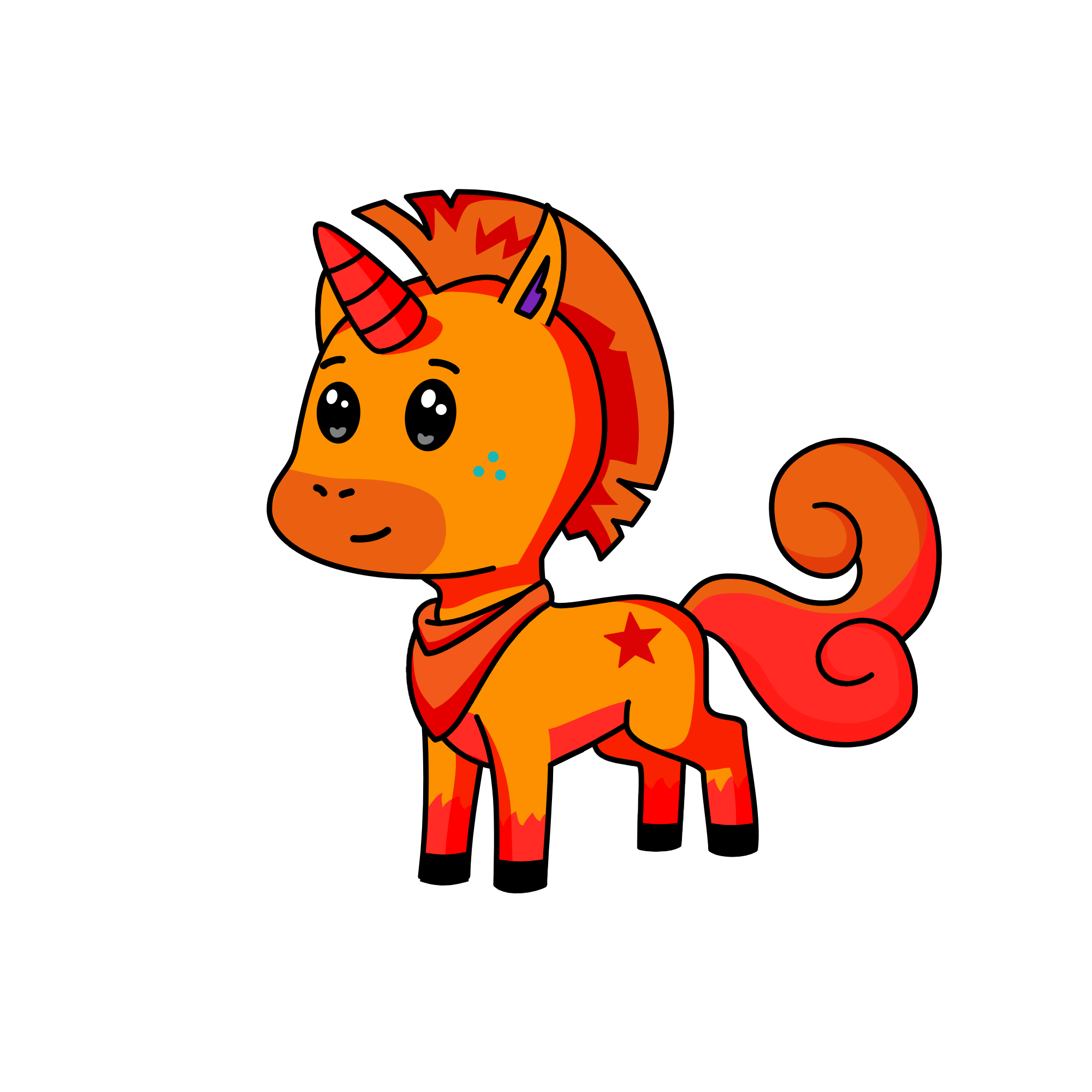 unicornio fuego, the unicorn