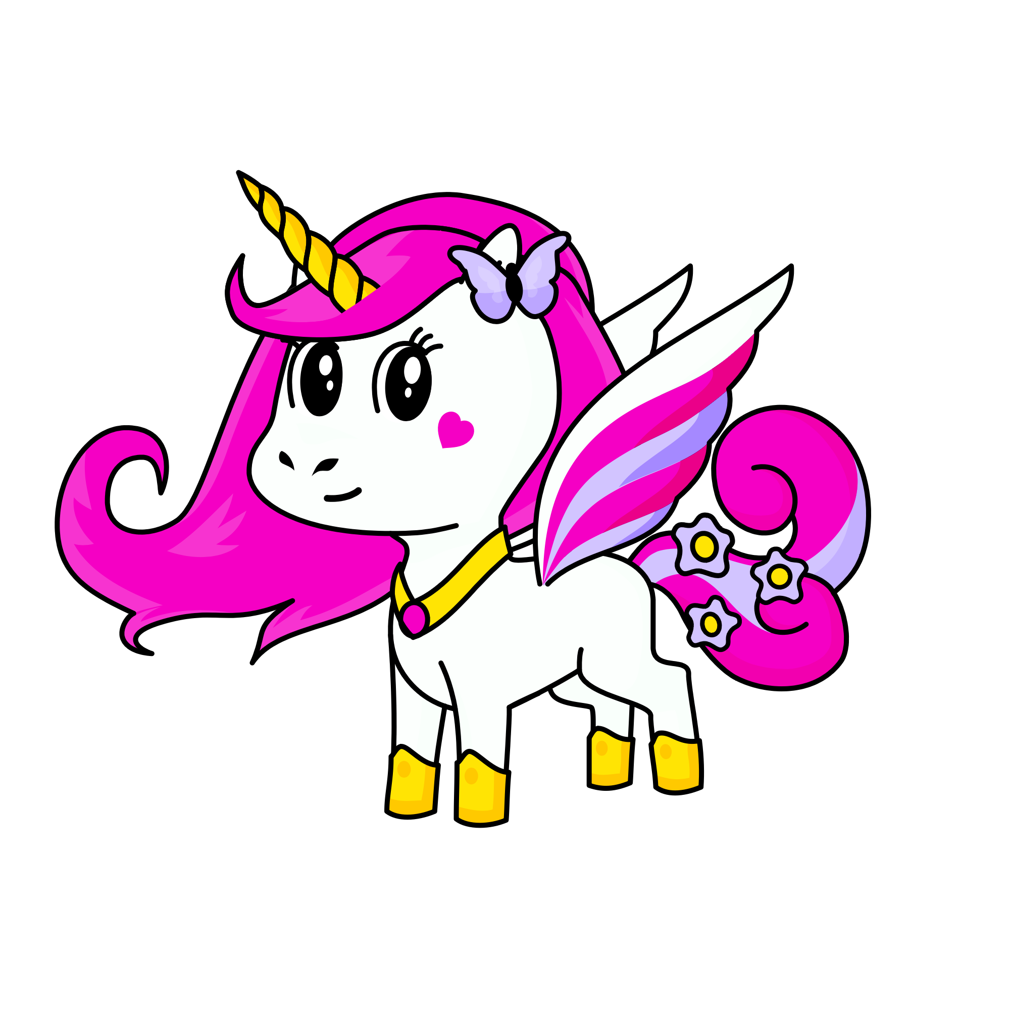 Pinkypur , the unicorn