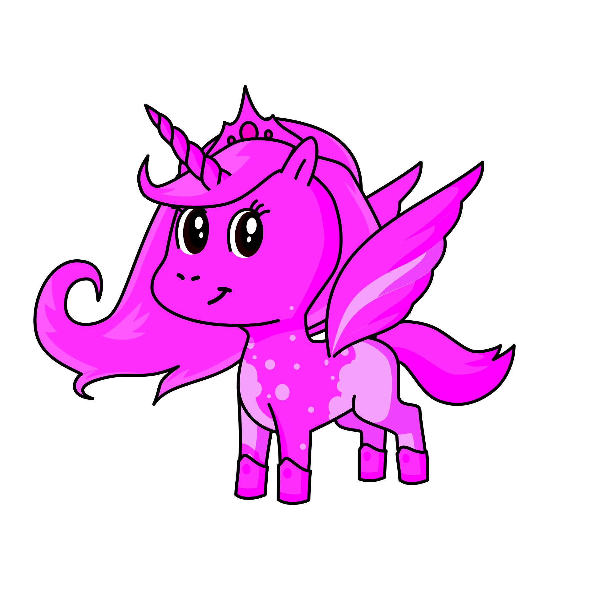 Pink Queen, the unicorn