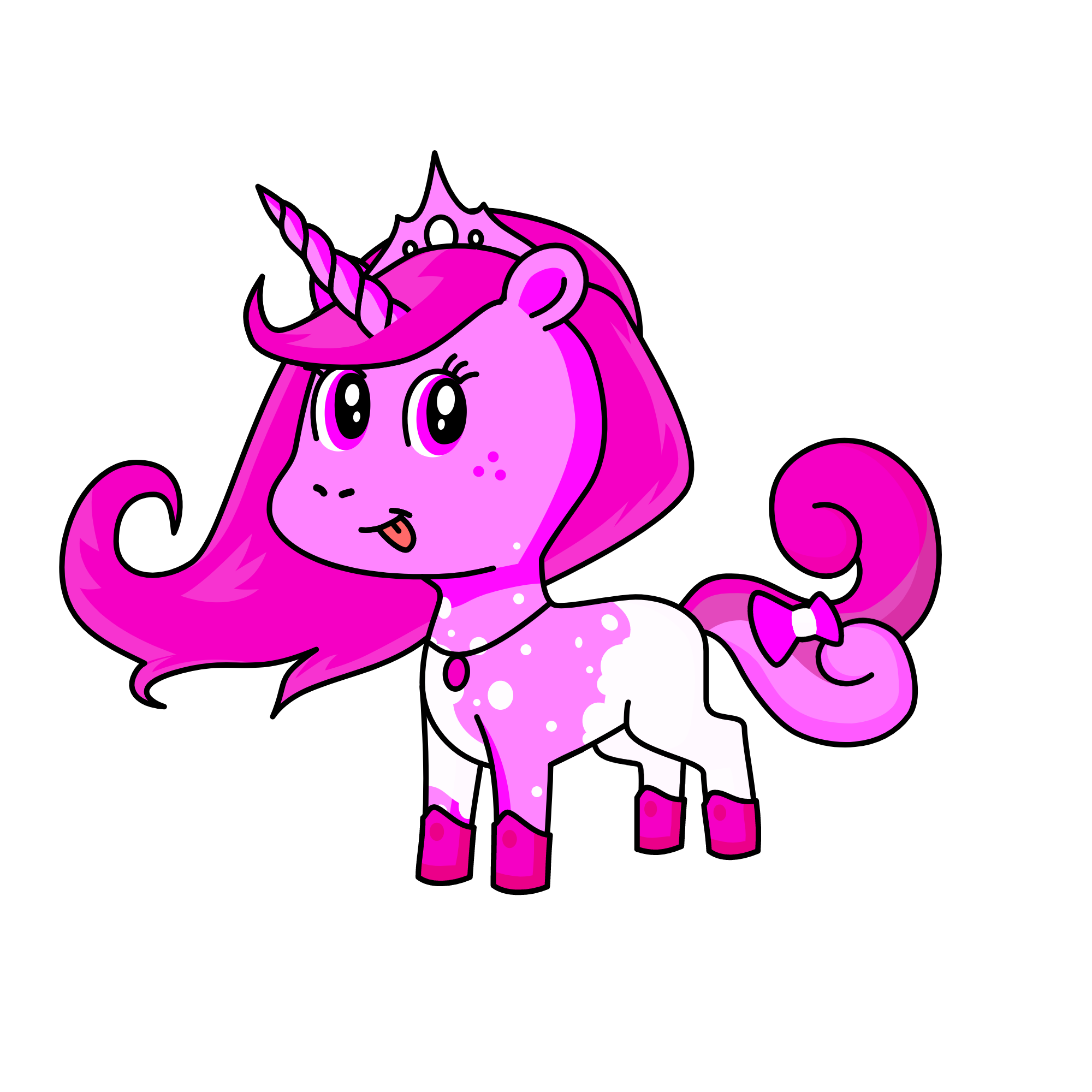 princess pink, the unicorn