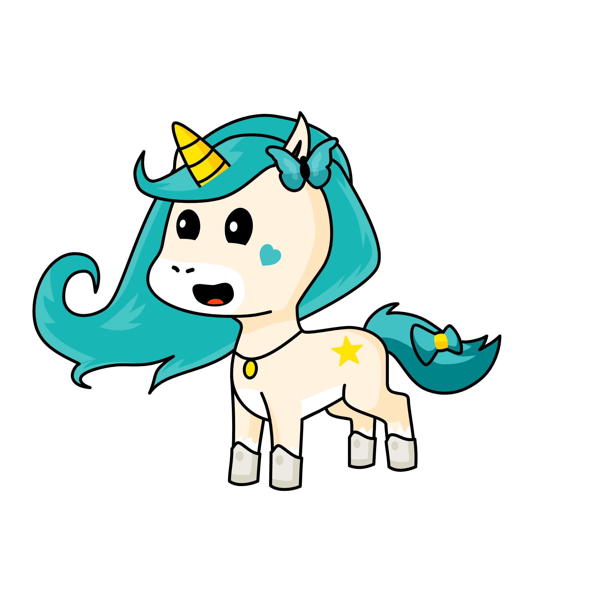 YUNA, the unicorn