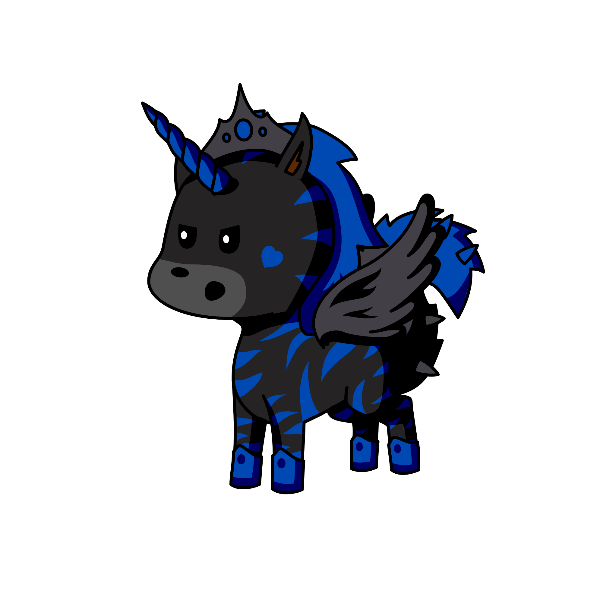 Queen Mid Night, the unicorn