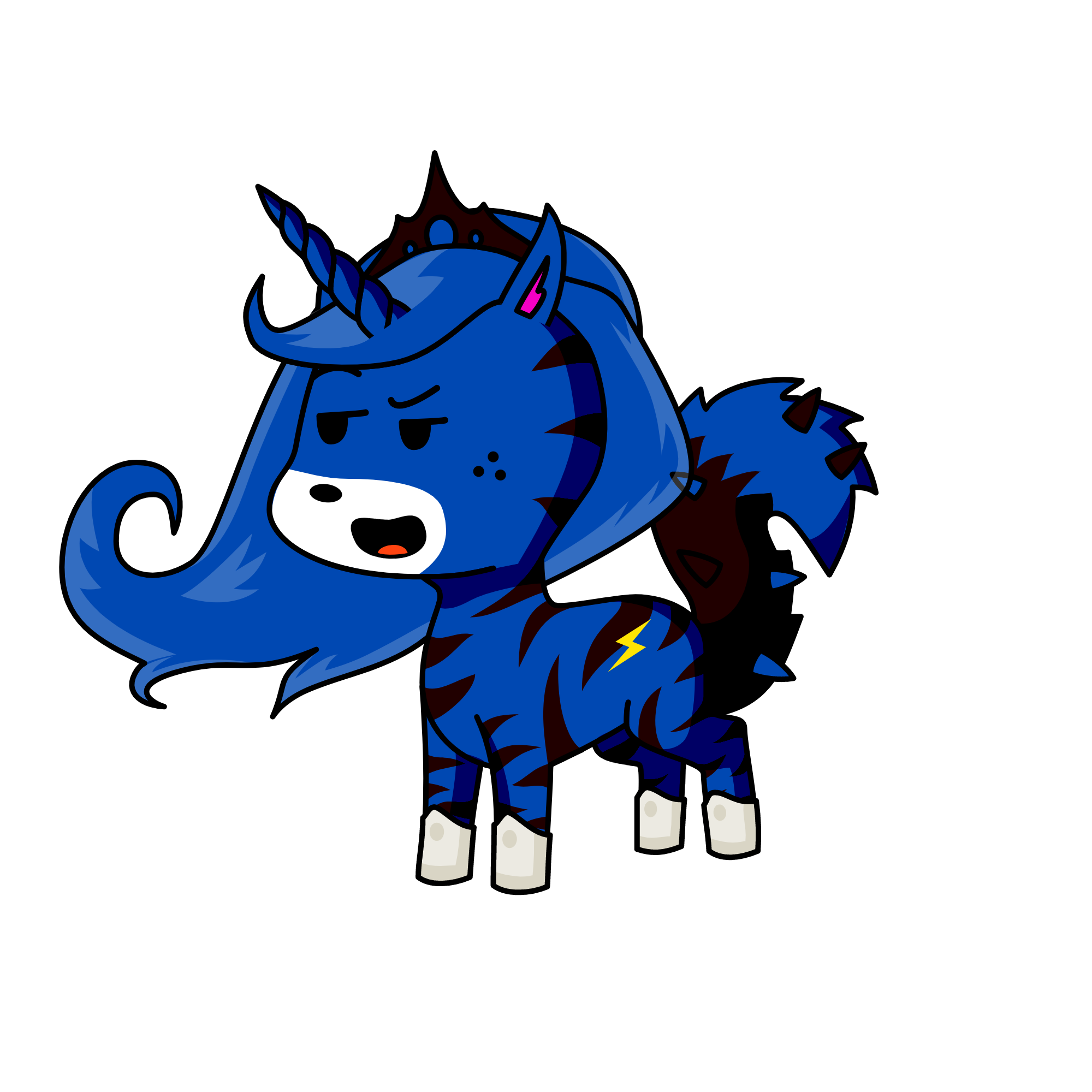 Queen Mid Night, the unicorn