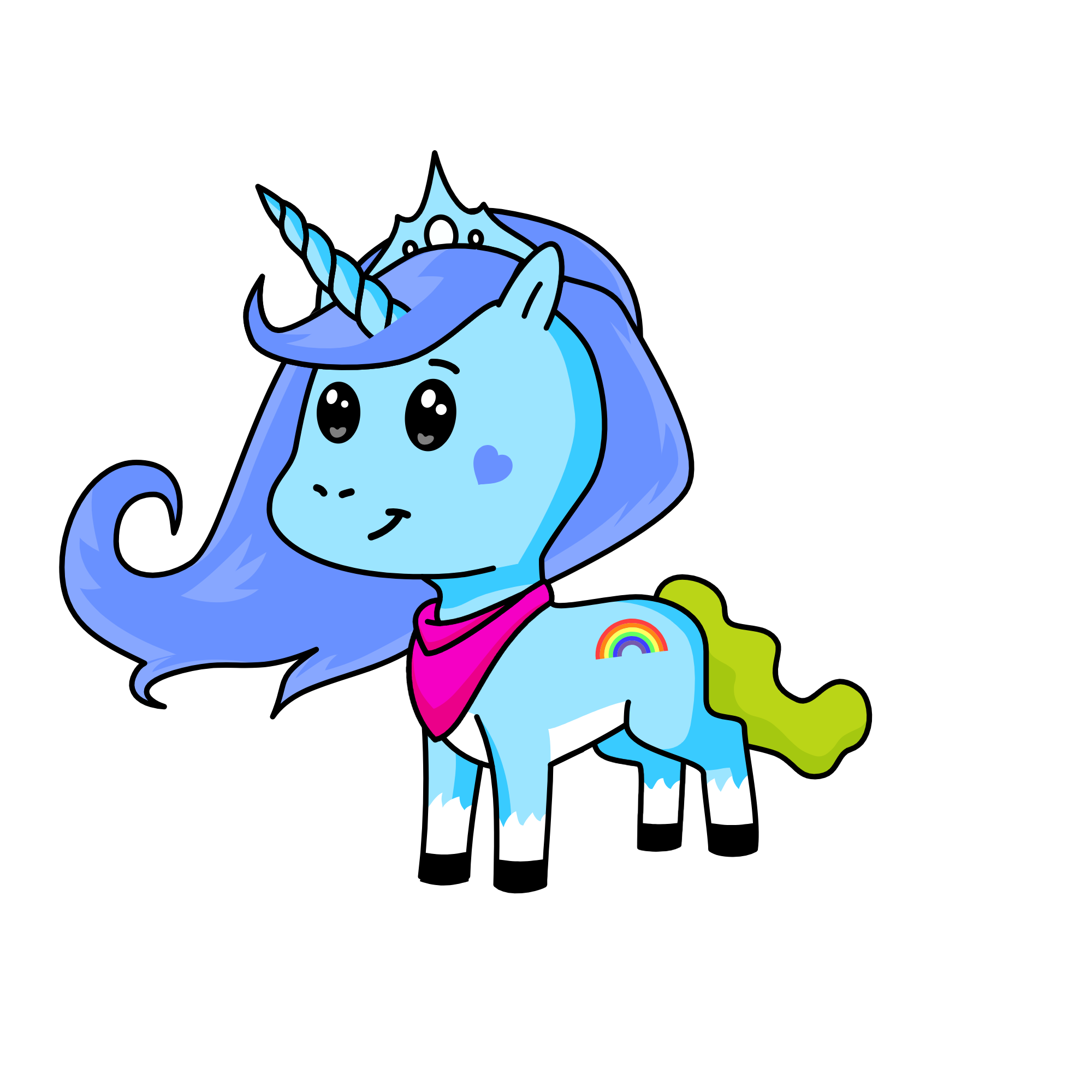 Princess Frostine, the unicorn
