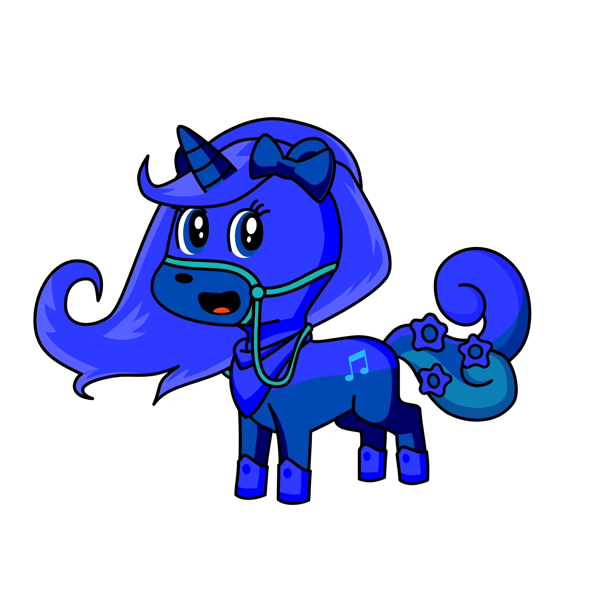 Sapphire, the unicorn