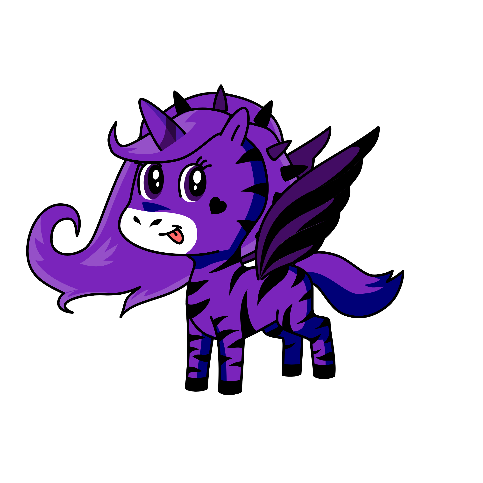 puple, the unicorn