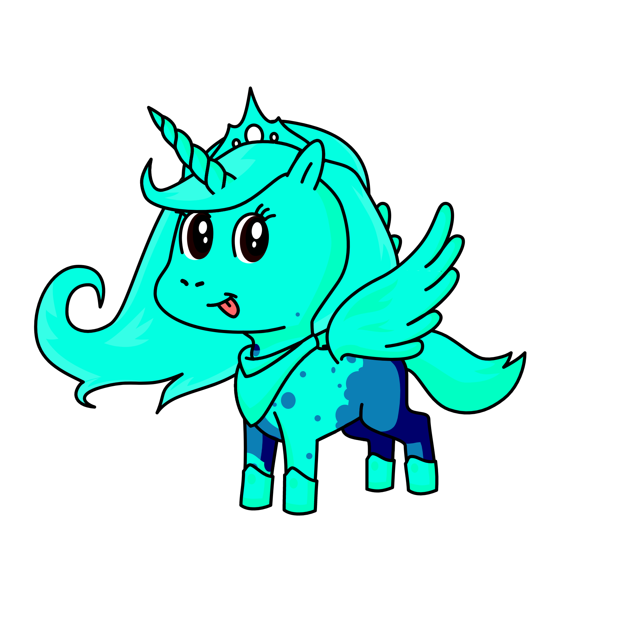 Princess Ice, the unicorn